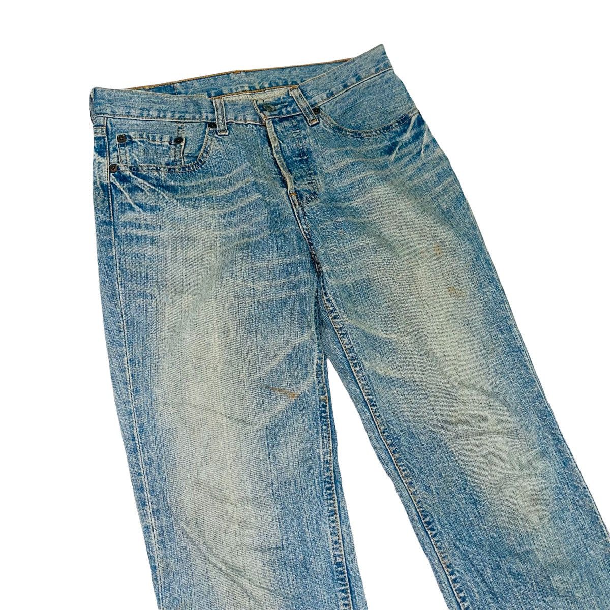 Levi's × Vintage Vintage Levi's 501 Mud Washed Denim Jeans 30x31 Size US 30 / EU 46 - 3 Thumbnail