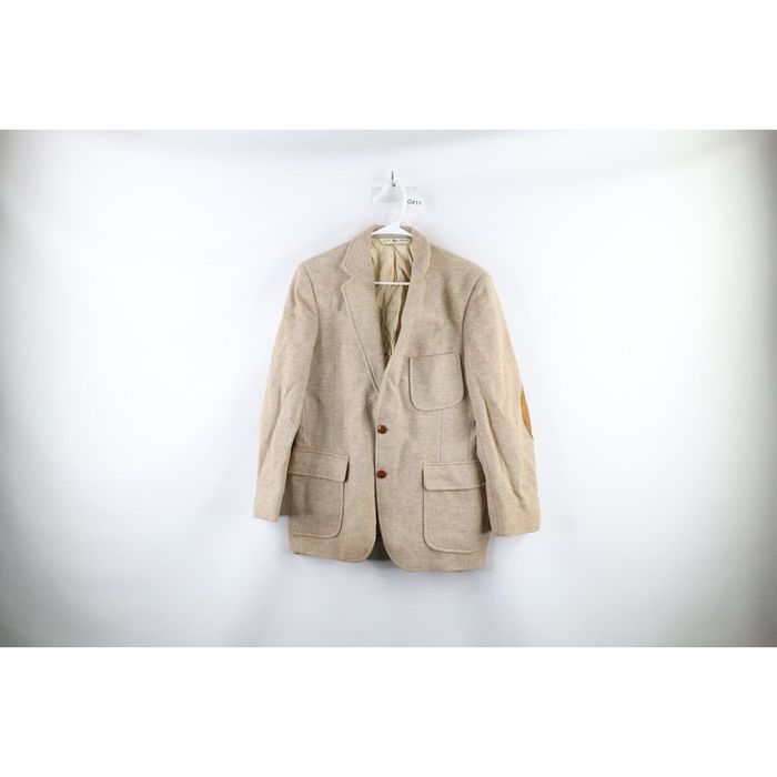 Vintage Vintage 80s Izod Lacoste Tweed Suede Elbow Patch Jacket Grailed