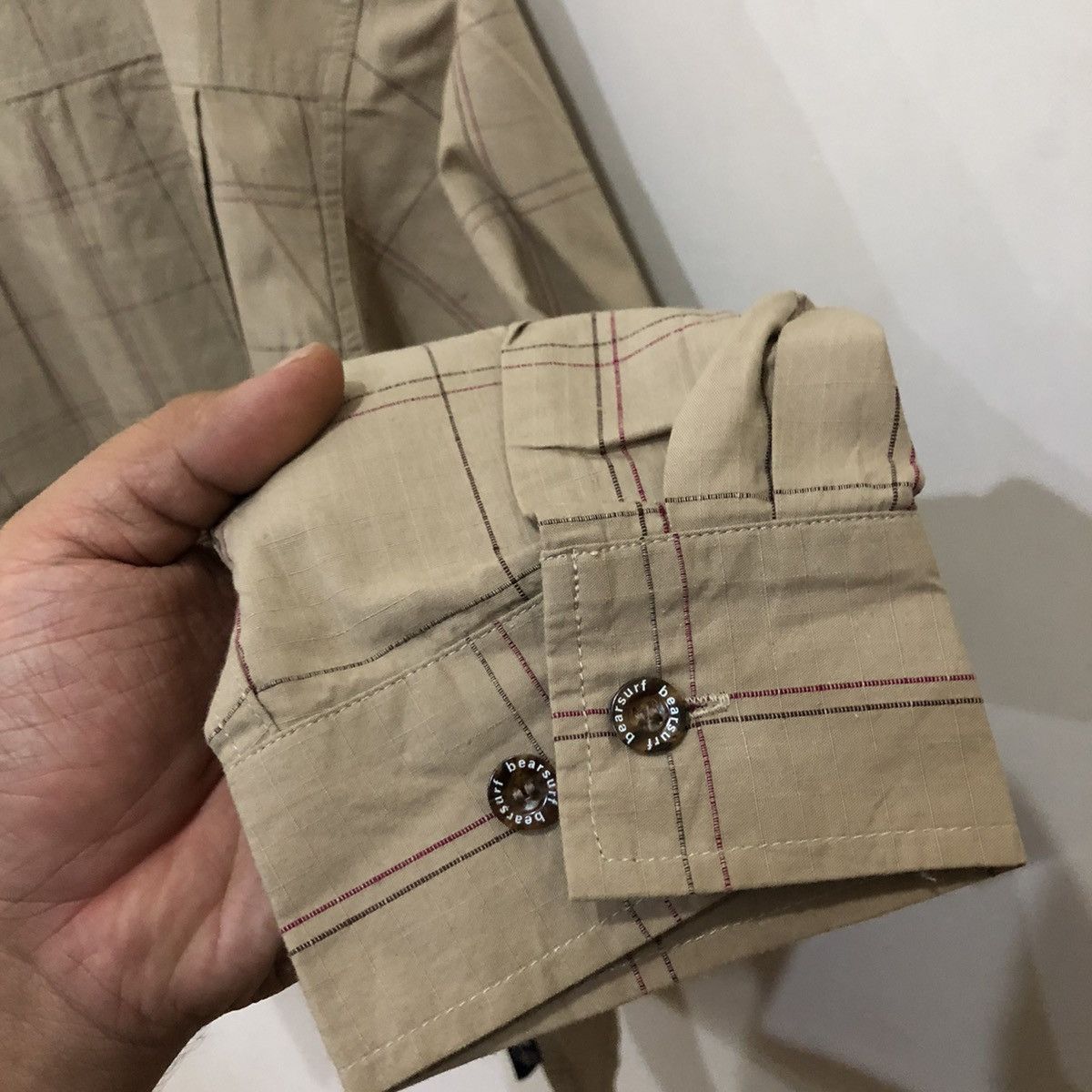Japanese Brand Tartan Design Double Pocket Full Zipper Bear Surf Boards Size US L / EU 52-54 / 3 - 10 Thumbnail