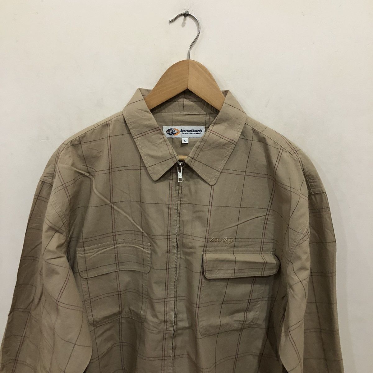 Japanese Brand Tartan Design Double Pocket Full Zipper Bear Surf Boards Size US L / EU 52-54 / 3 - 4 Thumbnail