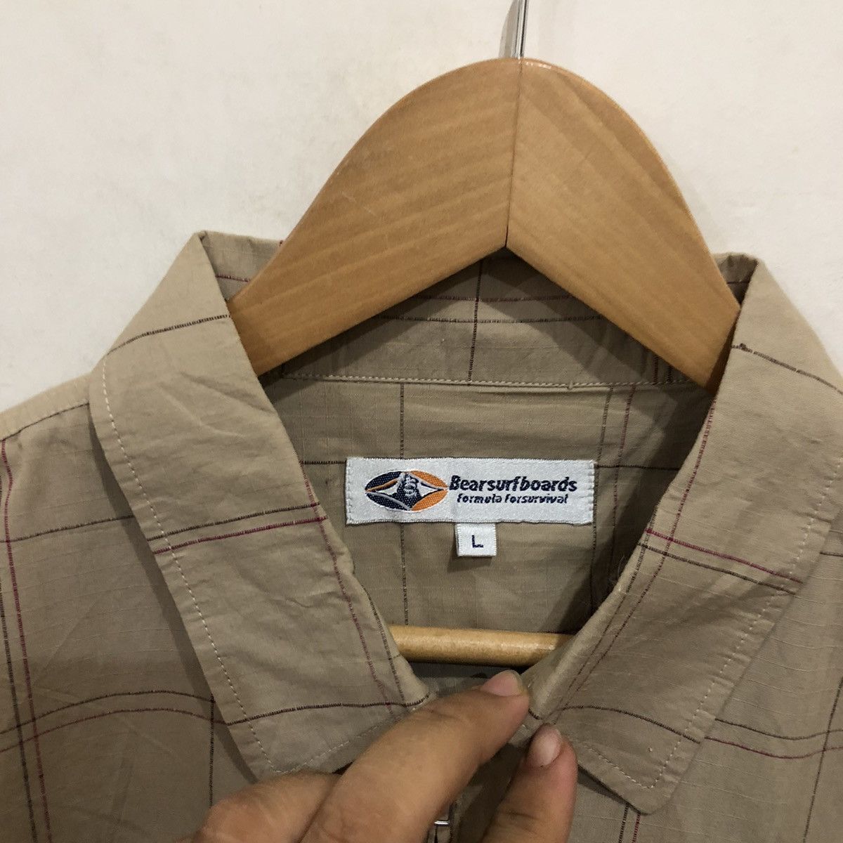 Japanese Brand Tartan Design Double Pocket Full Zipper Bear Surf Boards Size US L / EU 52-54 / 3 - 6 Thumbnail