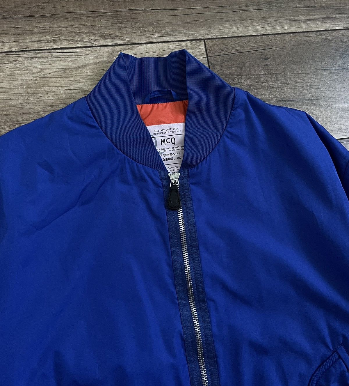 Alexander McQueen Alexander McQueen Blue Nylon MA-1 Insulated Bomber Jacket Size US M / EU 48-50 / 2 - 4 Thumbnail