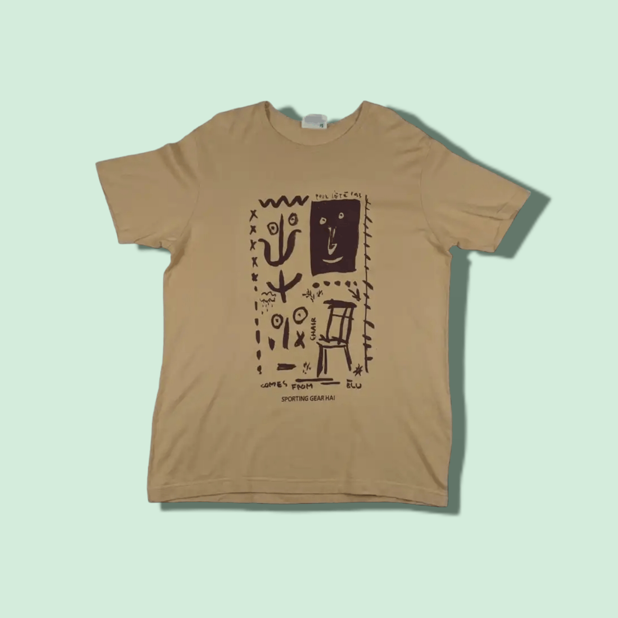 Hai Sporting Gear Vintage HAI SPORTING GEAR Issey Miyake Graphic T-Shirt Size US M / EU 48-50 / 2 - 1 Thumbnail