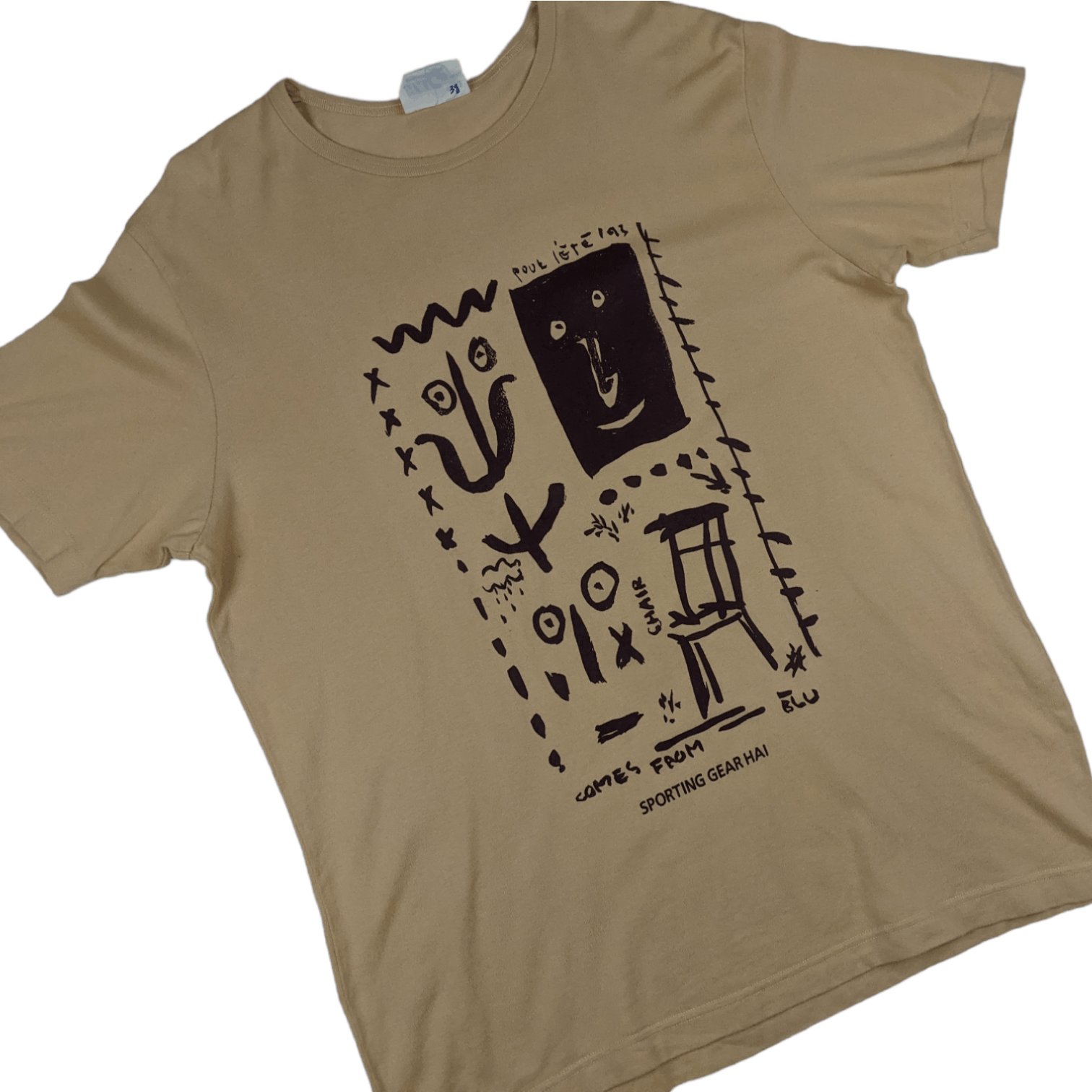 Hai Sporting Gear Vintage HAI SPORTING GEAR Issey Miyake Graphic T-Shirt Size US M / EU 48-50 / 2 - 3 Thumbnail