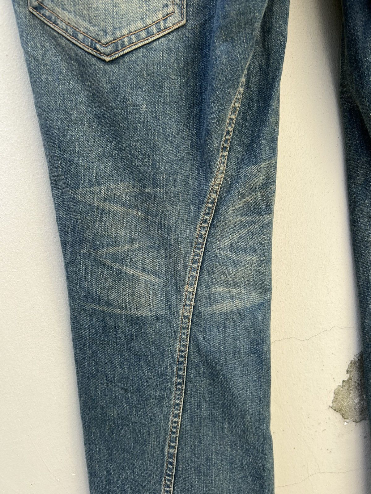 Tete Homme Vintage TETE HOMME Japan Sun Fade Mud Denim Flare Jeans Size US 32 / EU 48 - 18 Thumbnail