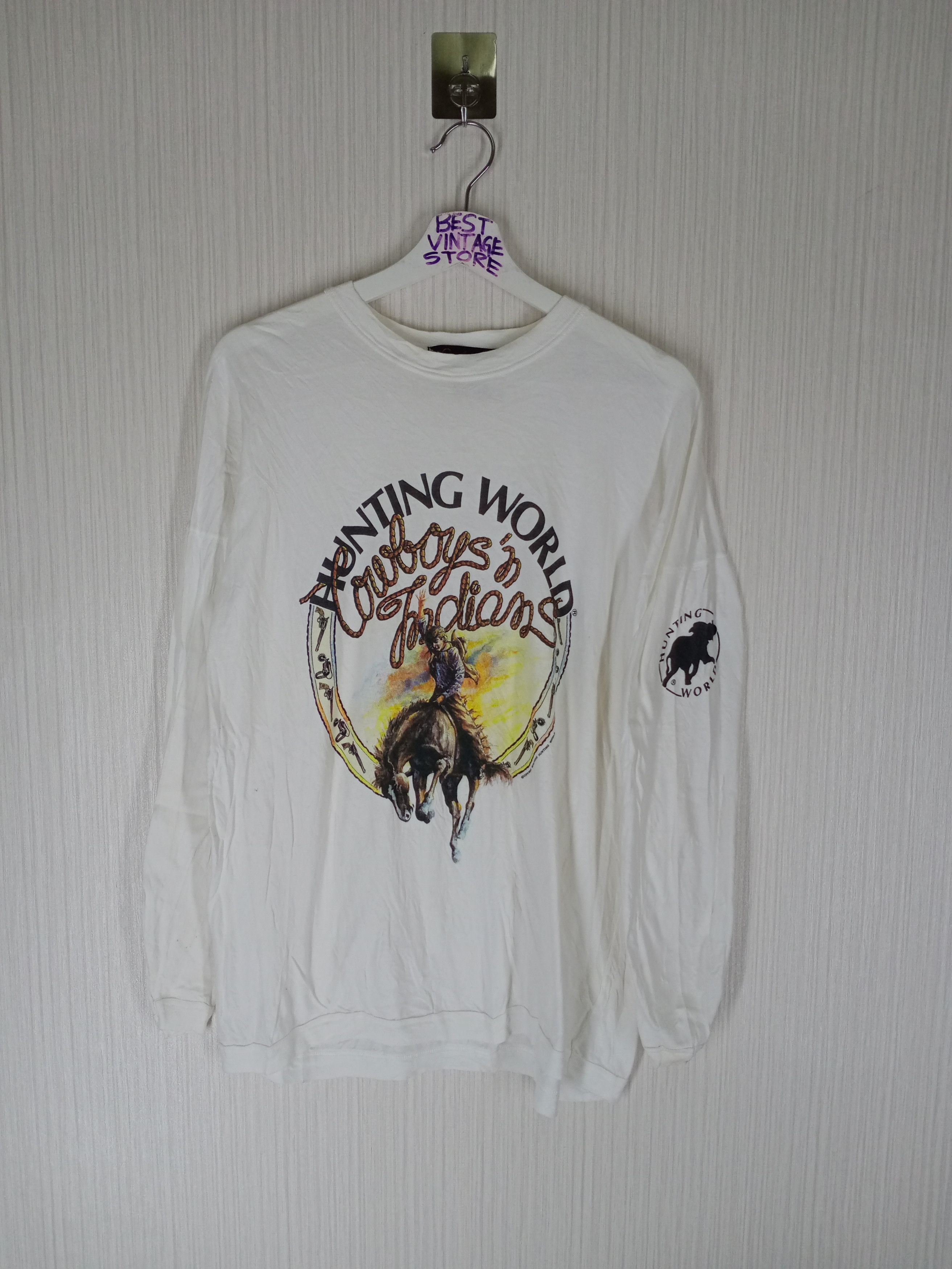 Other Hunting World With Cowboys'n Indians T-Shirt🐘 Size US L / EU 52-54 / 3 - 8 Thumbnail