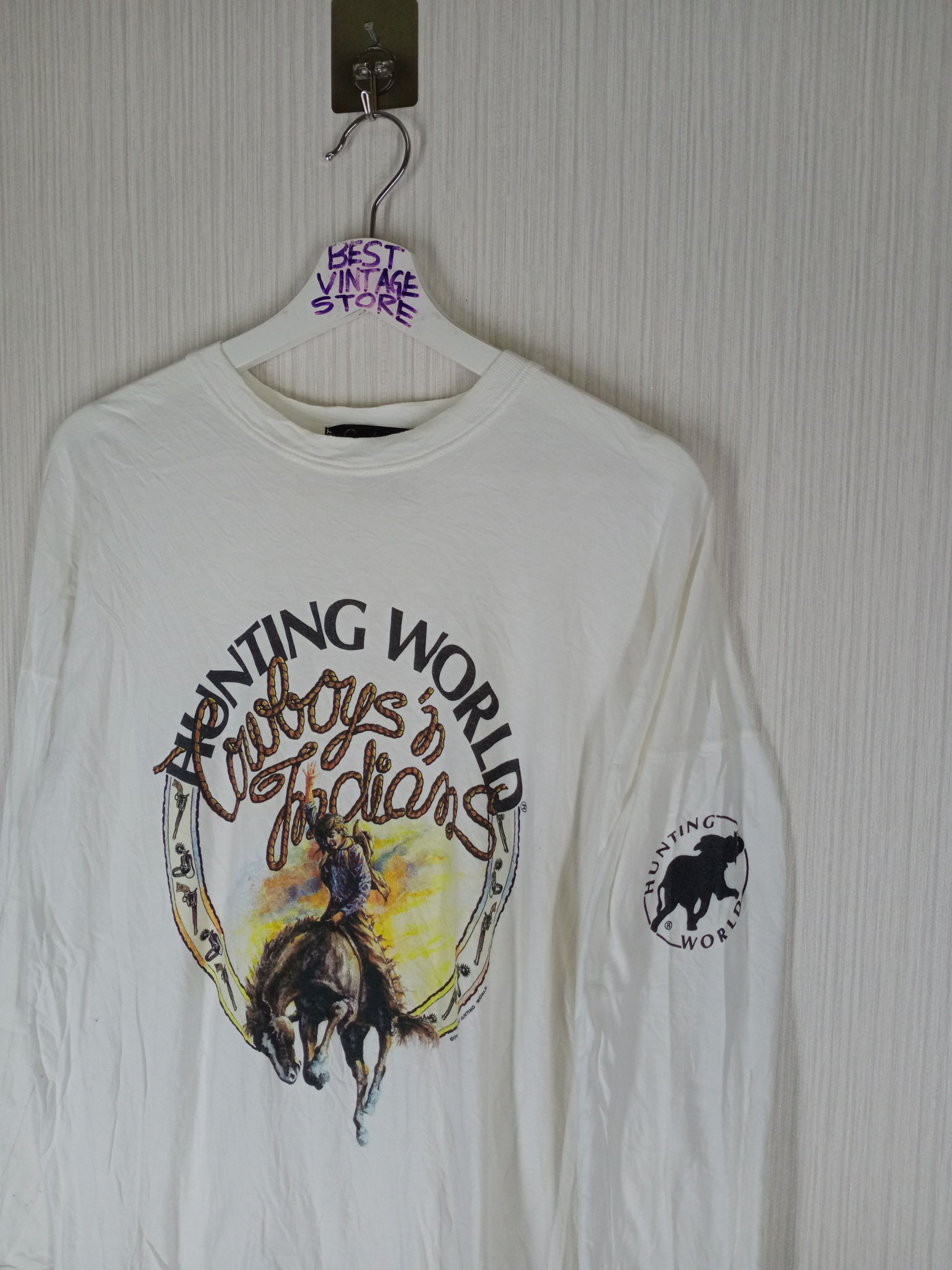 Other Hunting World With Cowboys'n Indians T-Shirt🐘 Size US L / EU 52-54 / 3 - 1 Thumbnail