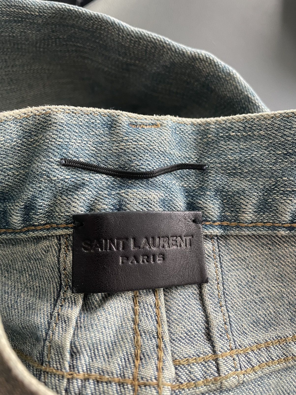 Hedi Slimane × Saint Laurent Paris × Yves Saint Laurent Extremely Rare Brand NEW SS16 Hedi Slimane Crash Trash Denim Size US 29 - 9 Thumbnail