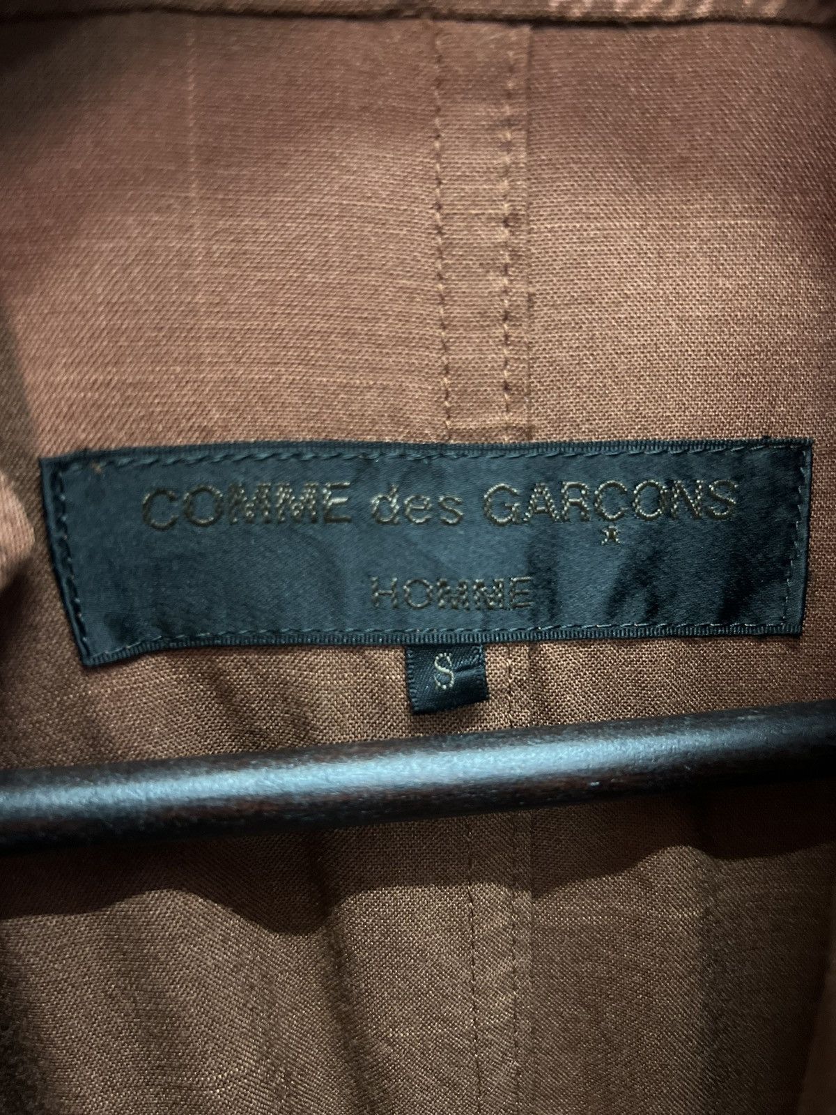 Comme des Garcons COMME des GARÇONS HOMME AD2001 PLAID BURGUNDY JACKET Size US S / EU 44-46 / 1 - 6 Thumbnail