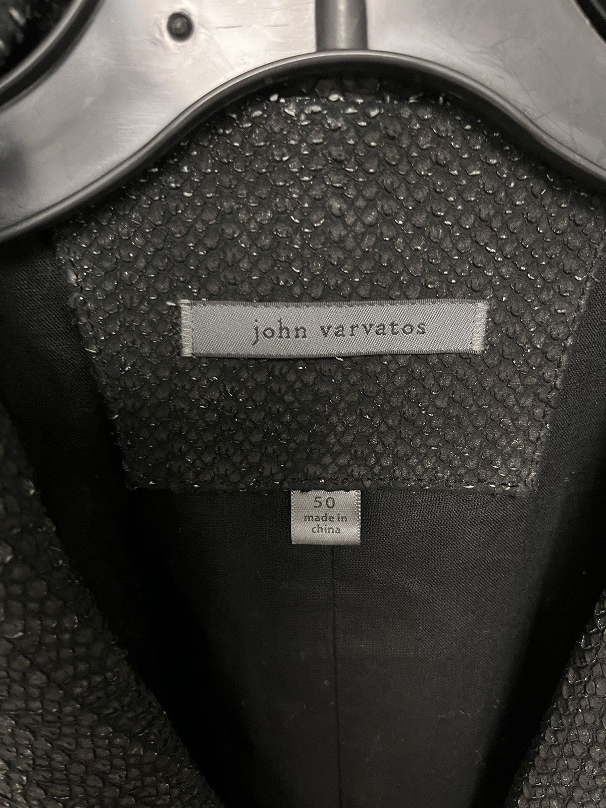 John Varvatos Scored leather cutaway coat. 50 Size US M / EU 48-50 / 2 - 9 Thumbnail