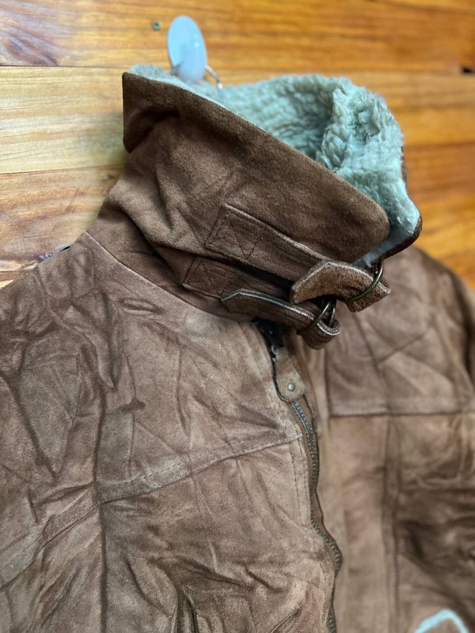Leather VINTAGE CREATION CUBE SHEARLING SUEDE LEATHER JACKET Size US L / EU 52-54 / 3 - 10 Thumbnail