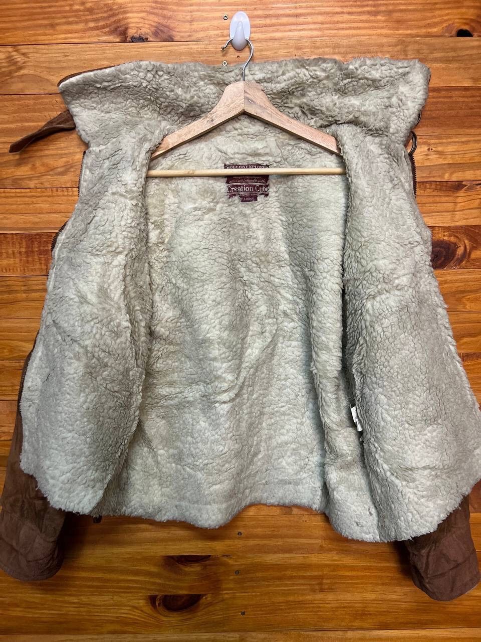 Leather VINTAGE CREATION CUBE SHEARLING SUEDE LEATHER JACKET Size US L / EU 52-54 / 3 - 14 Thumbnail