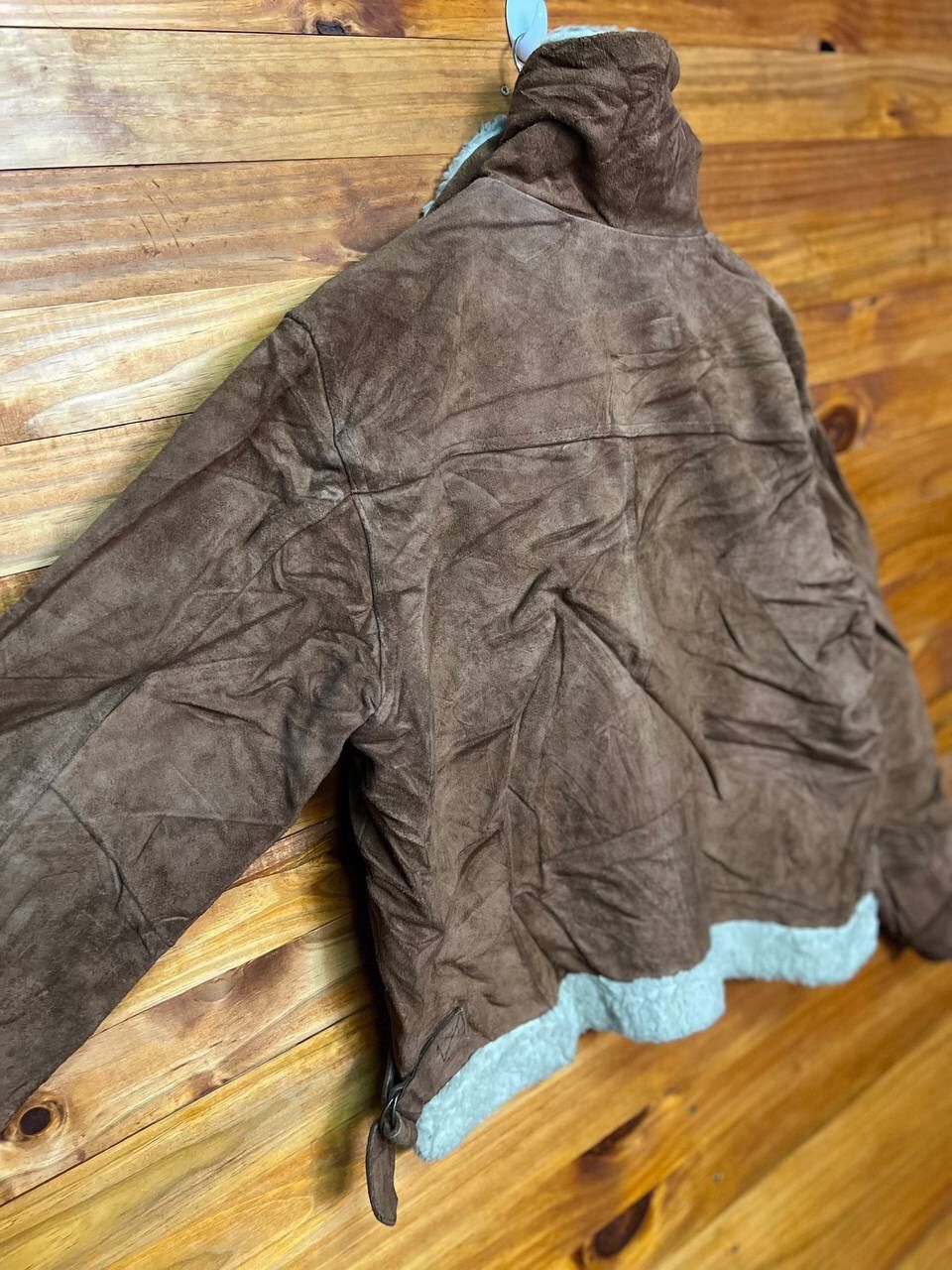 Leather VINTAGE CREATION CUBE SHEARLING SUEDE LEATHER JACKET Size US L / EU 52-54 / 3 - 12 Thumbnail