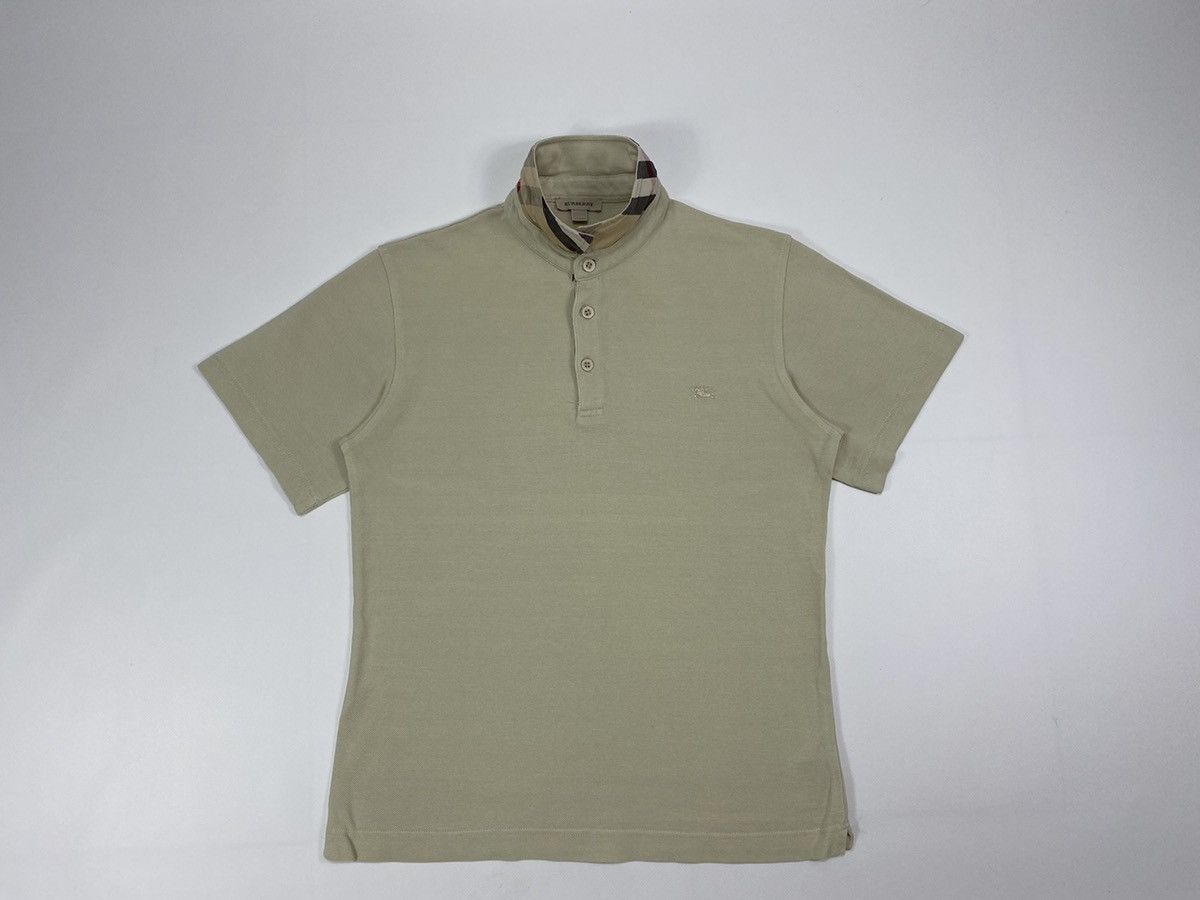 Burberry × Burberry Prorsum LASTDROP🔥Burberry Nova Check Beige Tartan Collar Polo Shirt Size US XS / EU 42 / 0 - 7 Thumbnail