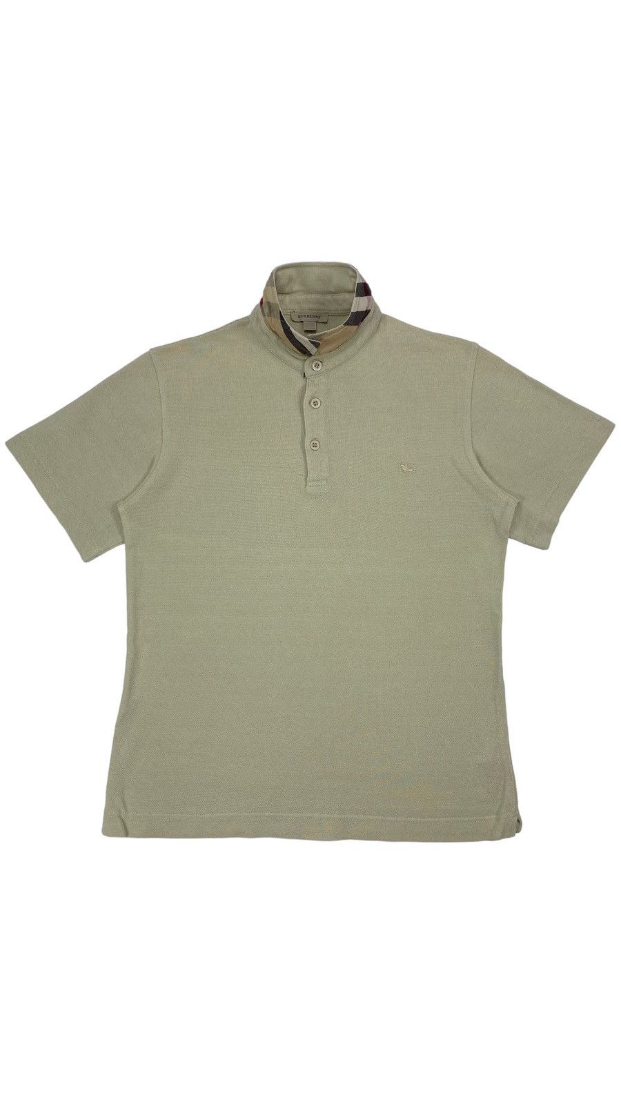 Burberry × Burberry Prorsum LASTDROP🔥Burberry Nova Check Beige Tartan Collar Polo Shirt Size US XS / EU 42 / 0 - 2 Thumbnail