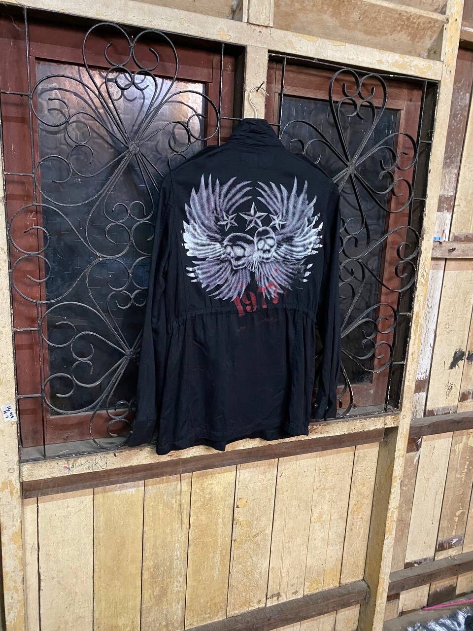 Japanese Brand Peace now Head Skull Wings Big logo spring jacket Size US S / EU 44-46 / 1 - 2 Thumbnail