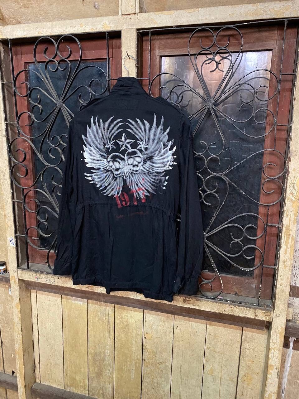 Japanese Brand Peace now Head Skull Wings Big logo spring jacket Size US S / EU 44-46 / 1 - 3 Thumbnail