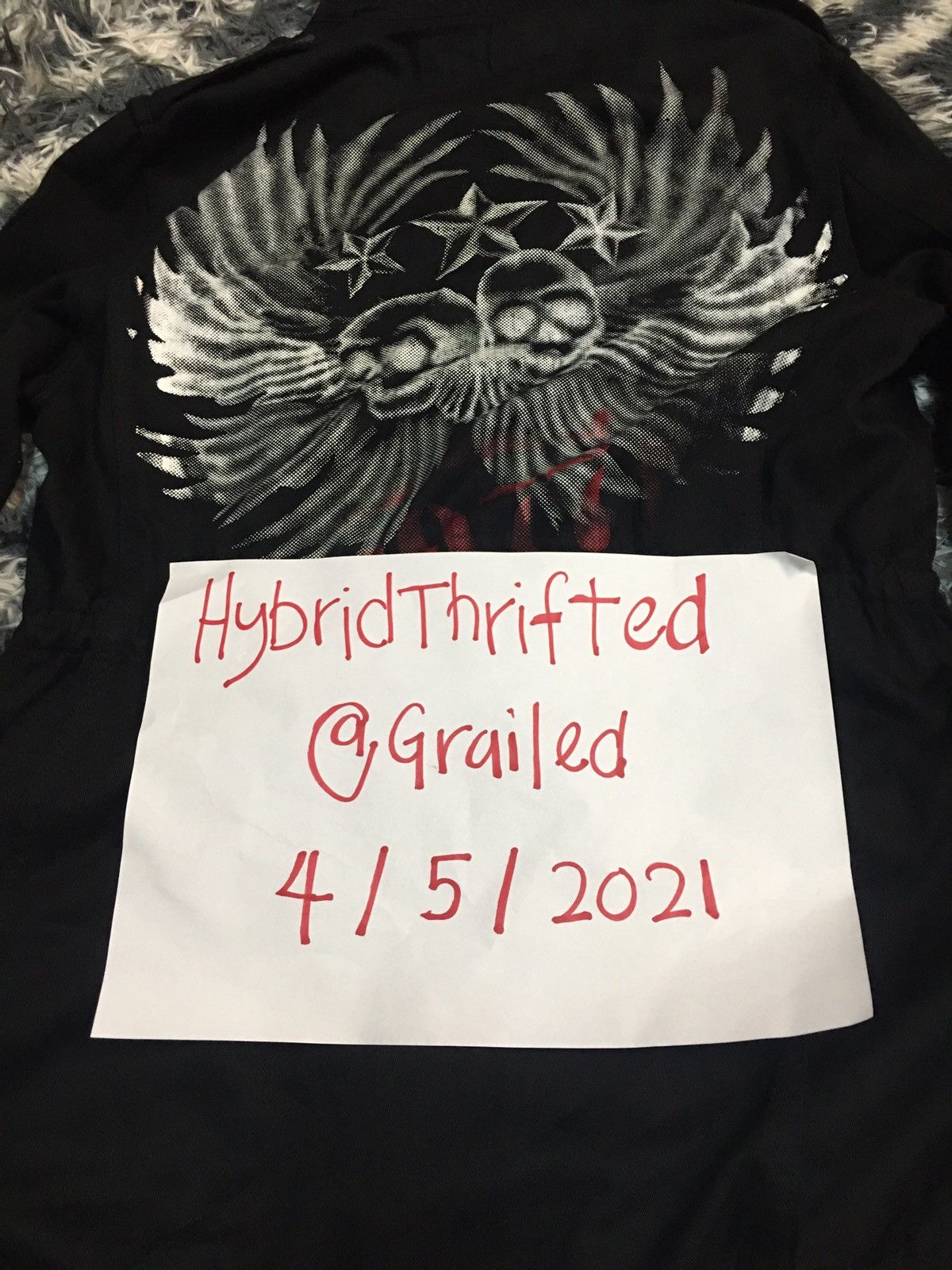 Japanese Brand Peace now Head Skull Wings Big logo spring jacket Size US S / EU 44-46 / 1 - 11 Thumbnail
