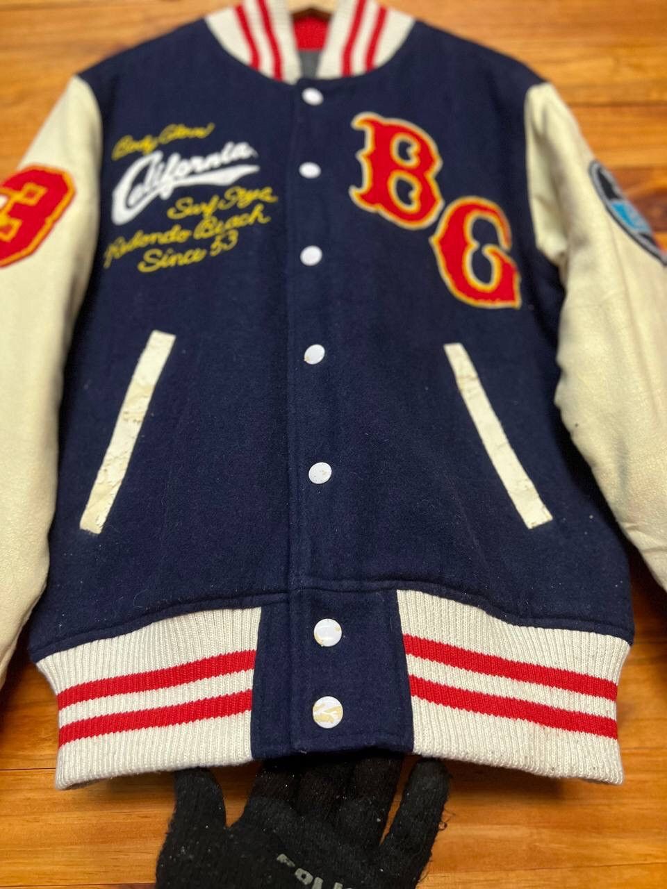 Body Glove BODY GLOVE WOOL VARSITY JACKET Size US M / EU 48-50 / 2 - 6 Thumbnail