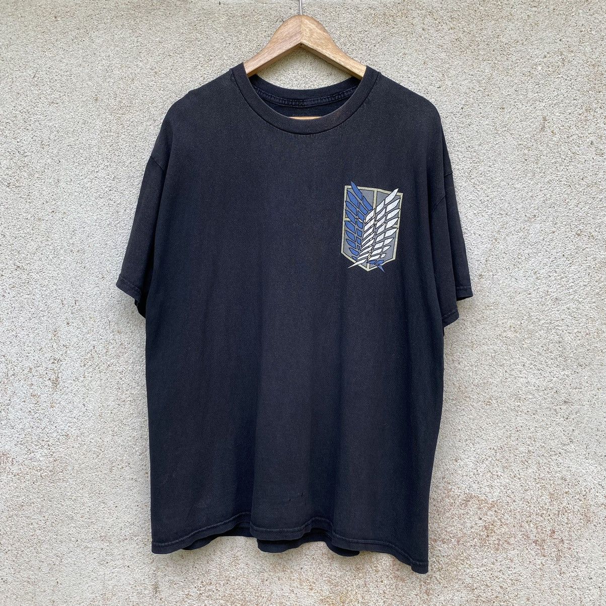 Anime Thrashed Faded Vintage Y2K Attack on Titan ERD GRUNGE TEE Size US XL / EU 56 / 4 - 2 Thumbnail