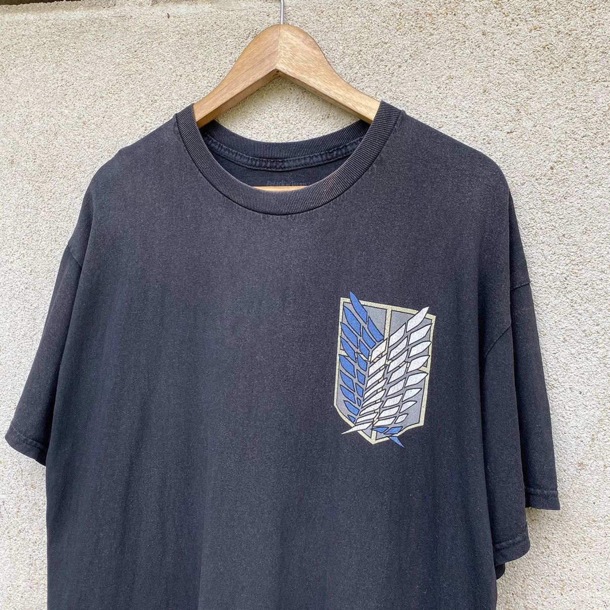 Anime Thrashed Faded Vintage Y2K Attack on Titan ERD GRUNGE TEE Size US XL / EU 56 / 4 - 3 Thumbnail