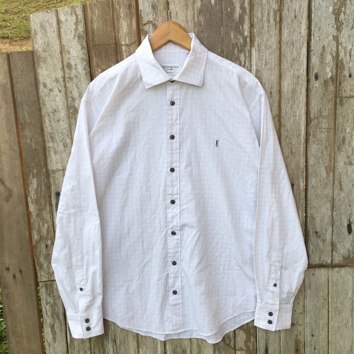 Vintage Vintage Yves Saint Laurent pour homme ERD GRUNGE SHIRT Size US XL / EU 56 / 4 - 1 Thumbnail