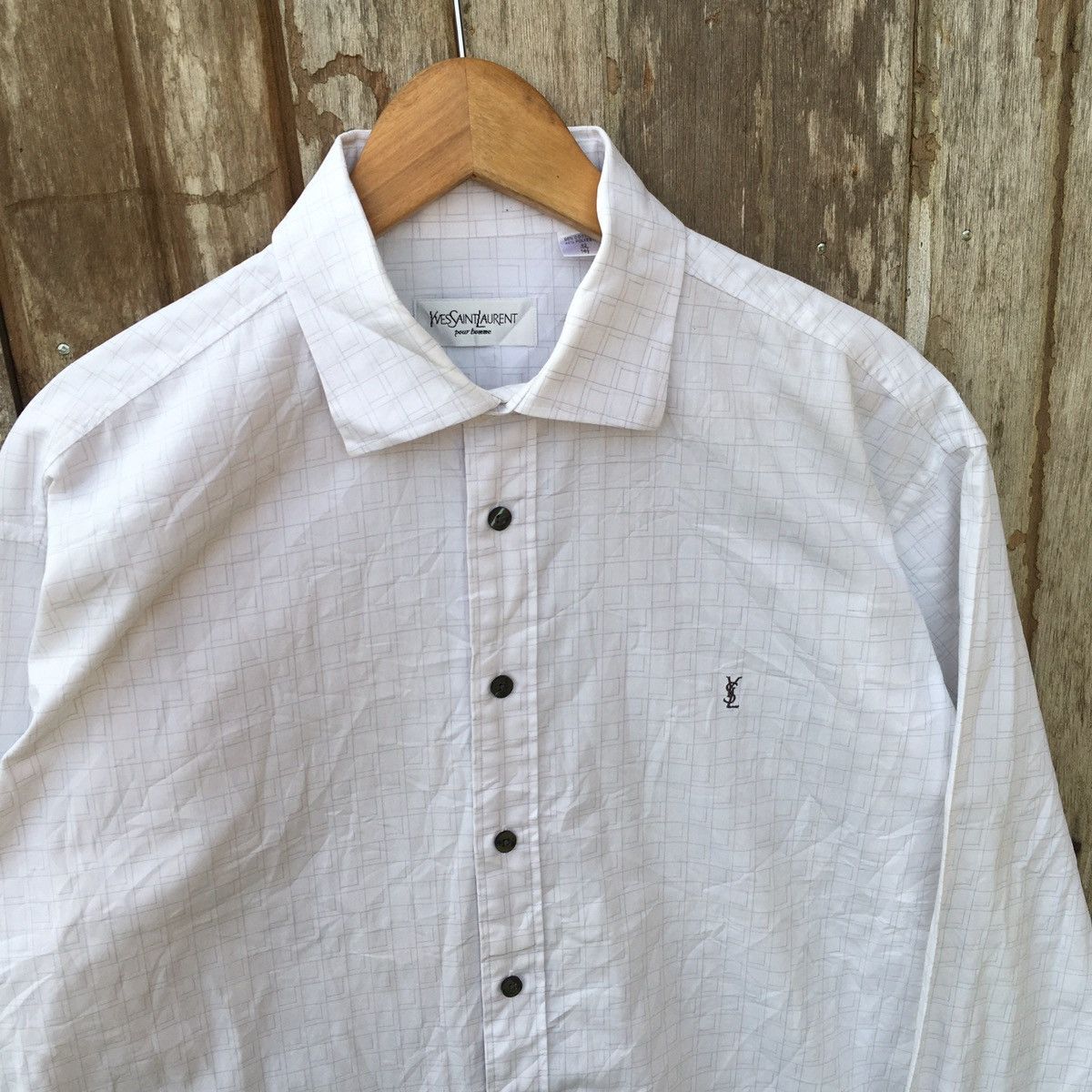 Vintage Vintage Yves Saint Laurent pour homme ERD GRUNGE SHIRT Size US XL / EU 56 / 4 - 2 Thumbnail
