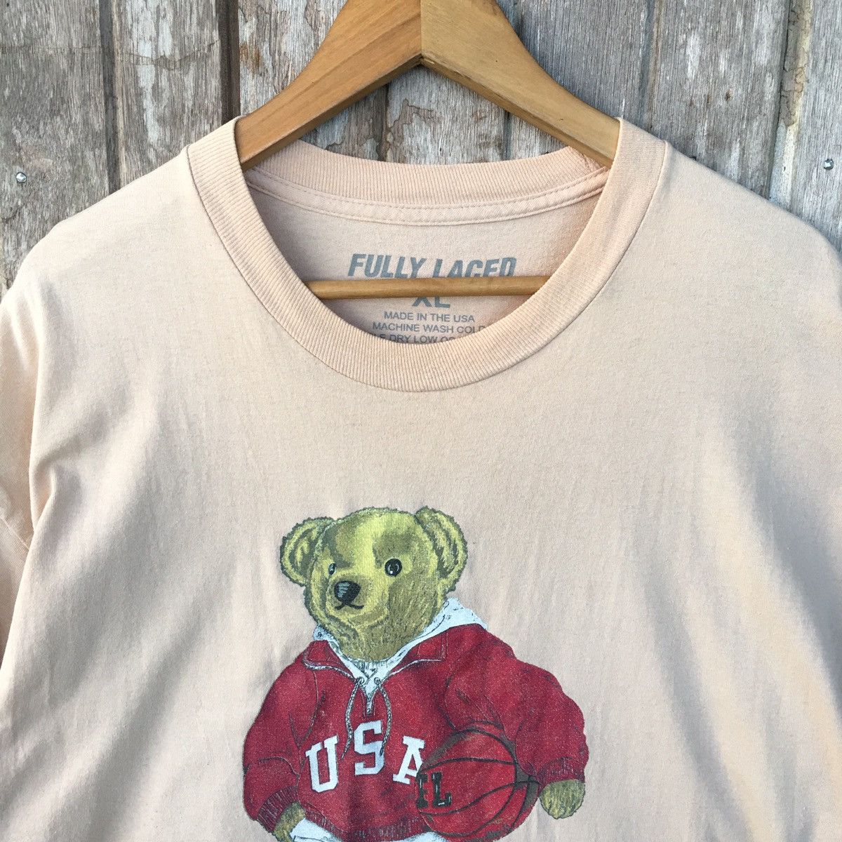 Vintage Thrashed Faded Fully Laced Polo Bear ERD GRUNGE TEE Size US XL / EU 56 / 4 - 2 Thumbnail