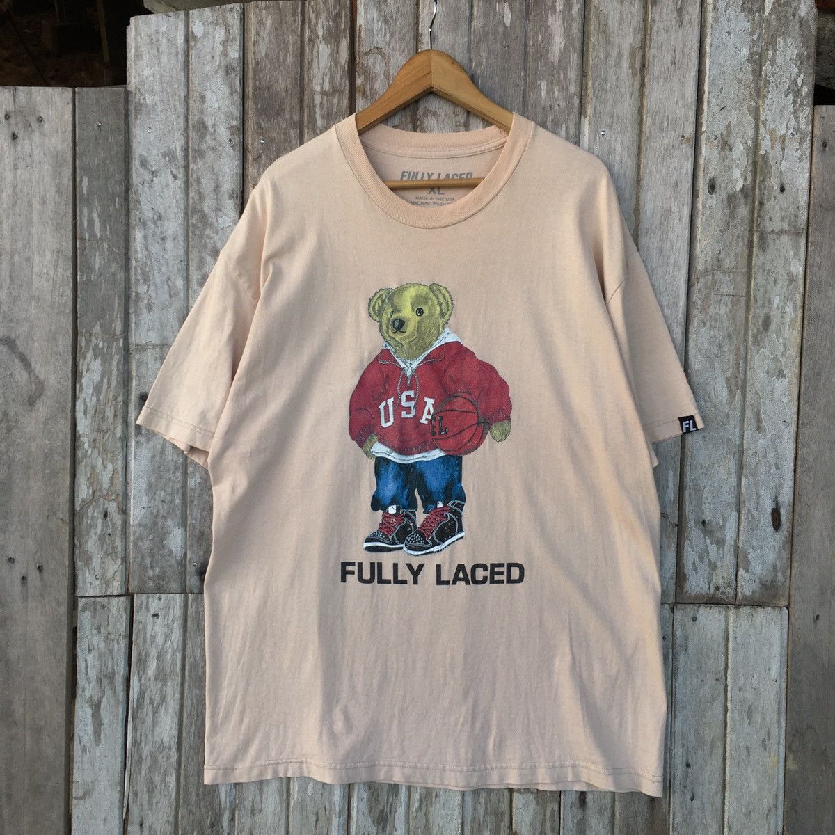 Vintage Thrashed Faded Fully Laced Polo Bear ERD GRUNGE TEE Size US XL / EU 56 / 4 - 1 Thumbnail