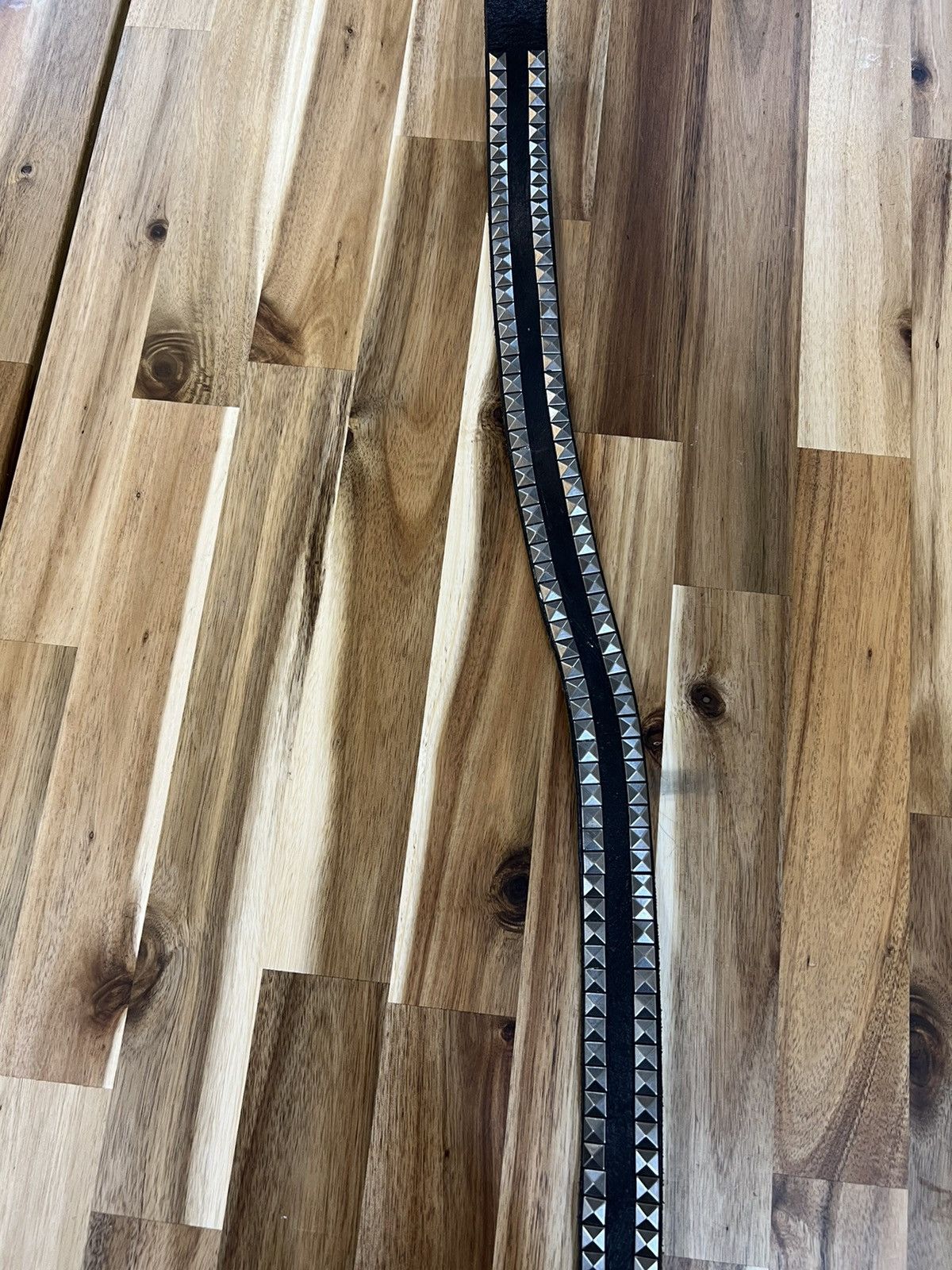 Genuine Leather Leather Belts Spike Style Size 34 - 5 Thumbnail
