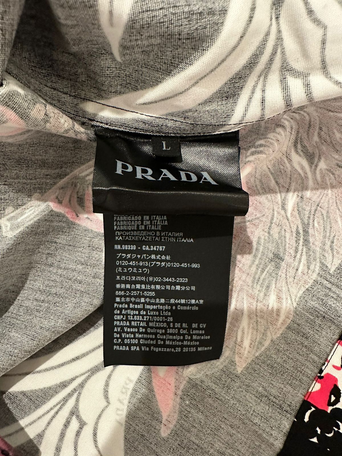 Prada FW18 Double Match Bowling Shirt Size US L / EU 52-54 / 3 - 4 Thumbnail