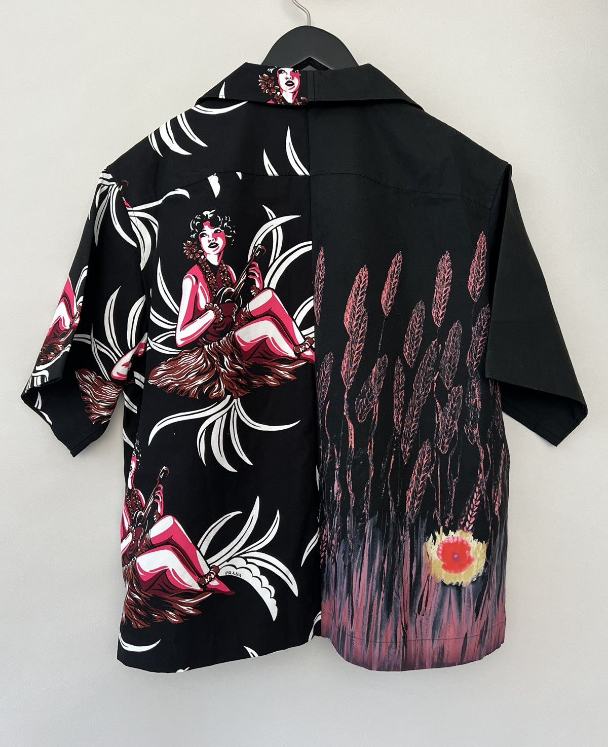 Prada FW18 Double Match Bowling Shirt Size US L / EU 52-54 / 3 - 2 Thumbnail