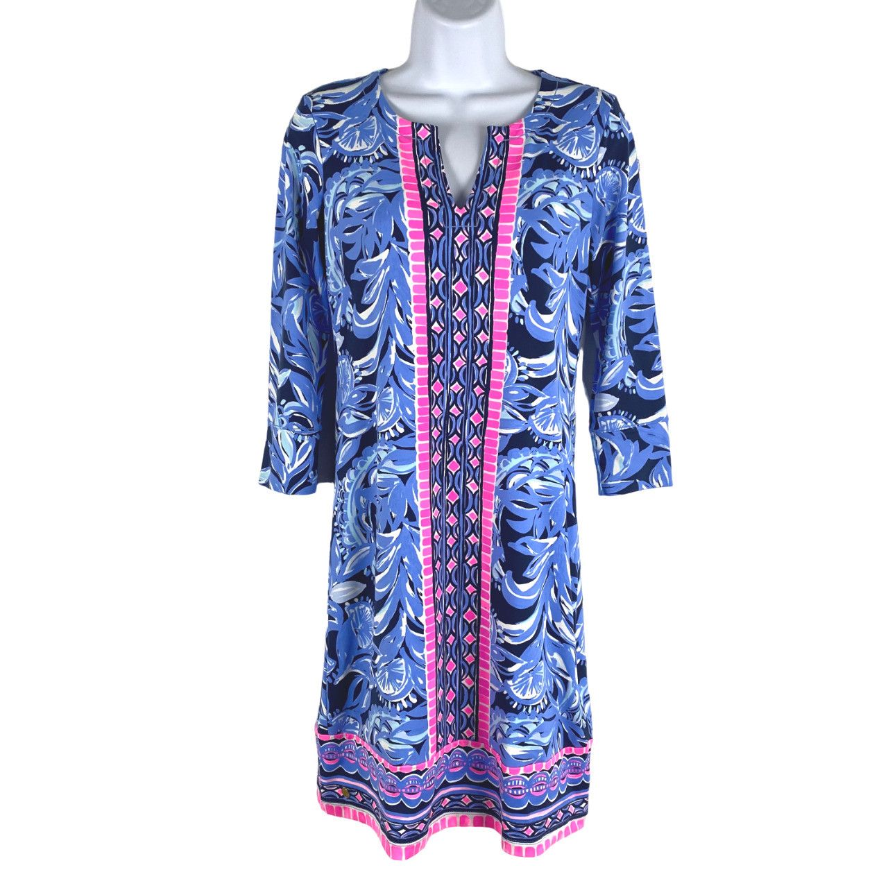 Lilly Pulitzer Lilly Pulitzer Nadine Leaf Print Tunic Dress XS UPF 50 ...