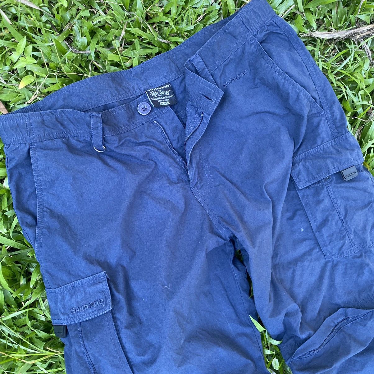 Vintage Thrashed Vintage Shimano Fish Series Cargo ERD GRUNGE PANT Size US 36 / EU 52 - 3 Thumbnail
