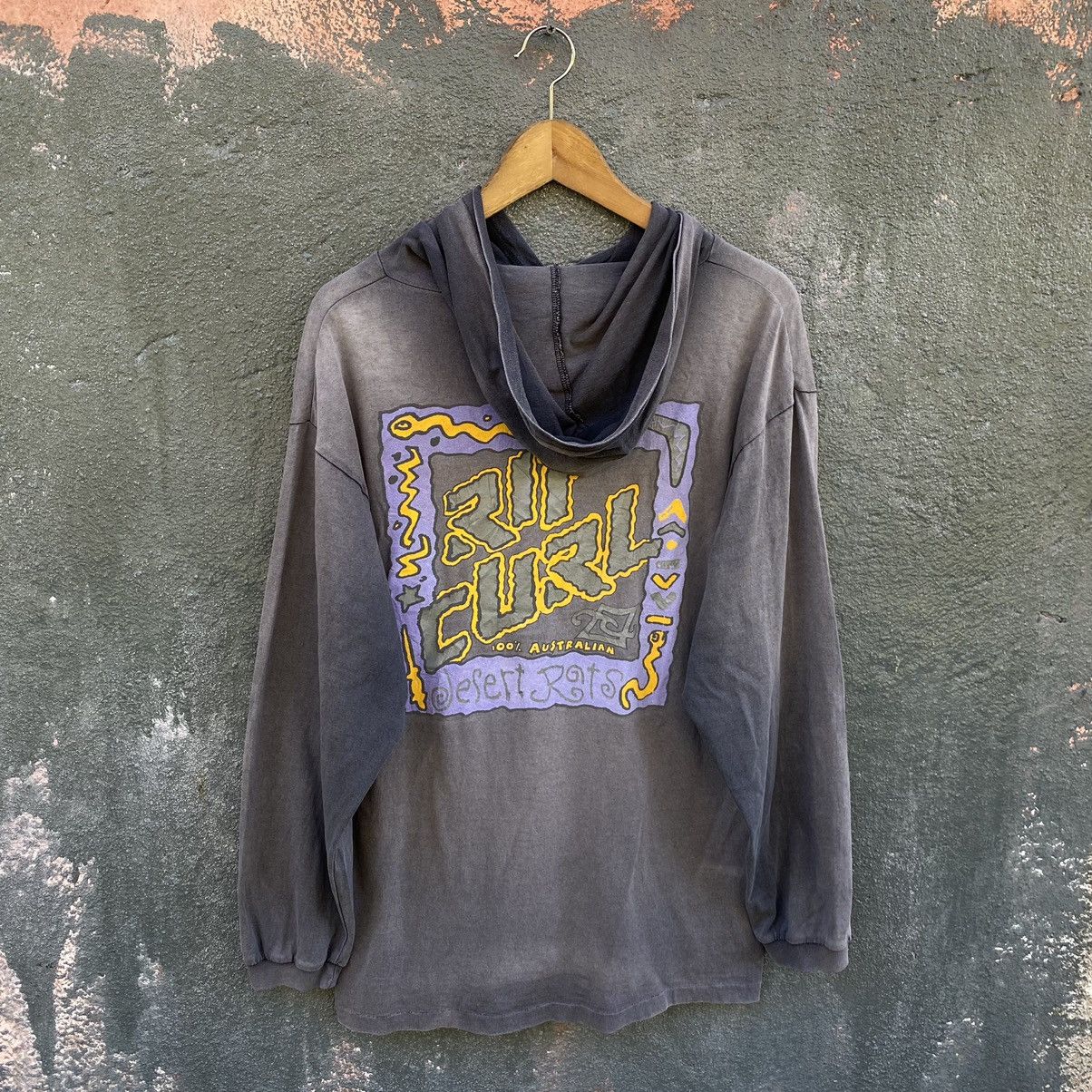 Thrashed Faded Vintage 90s RipCurl Australia Hoodie T-shirt