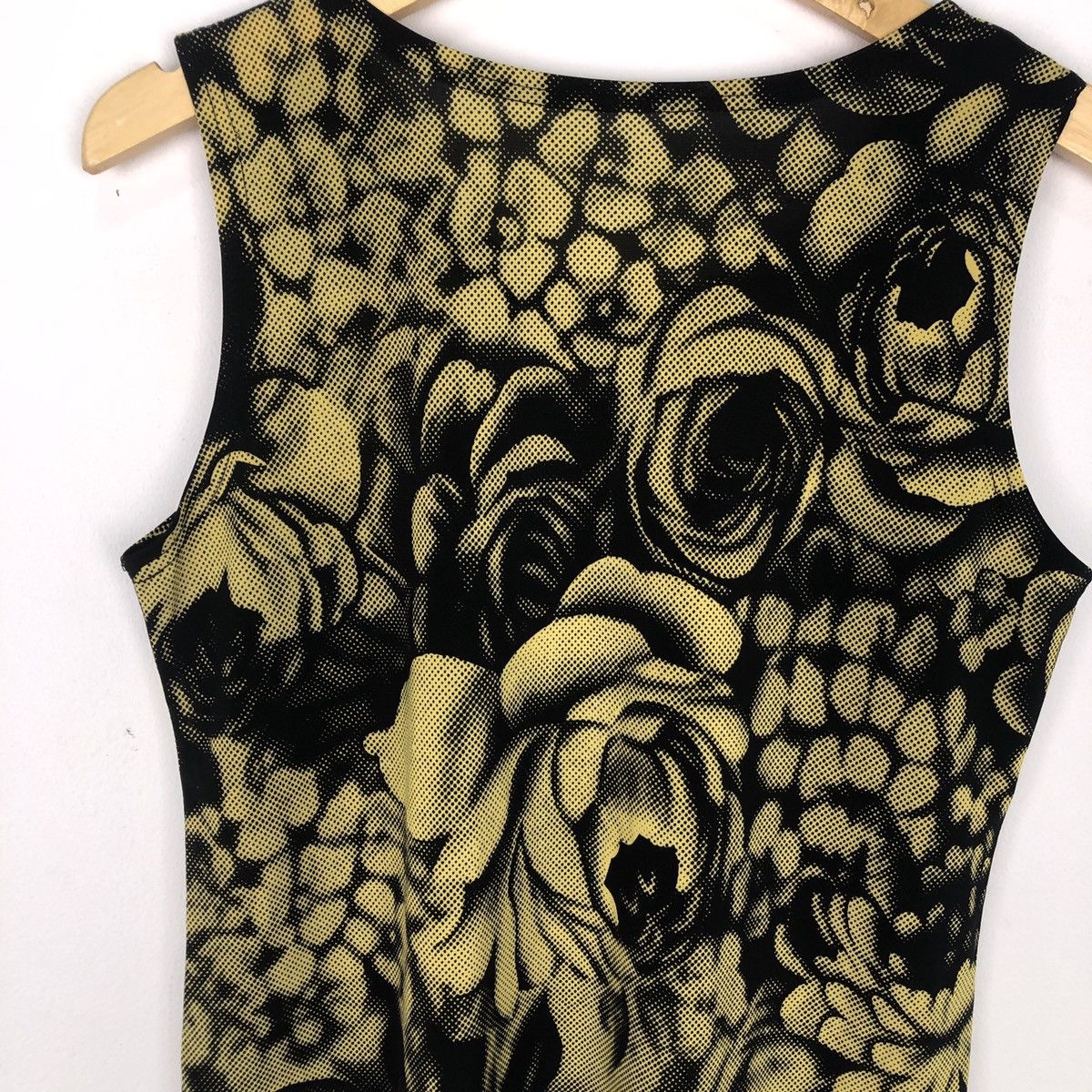 Y2K Yellow Flower Tank Top