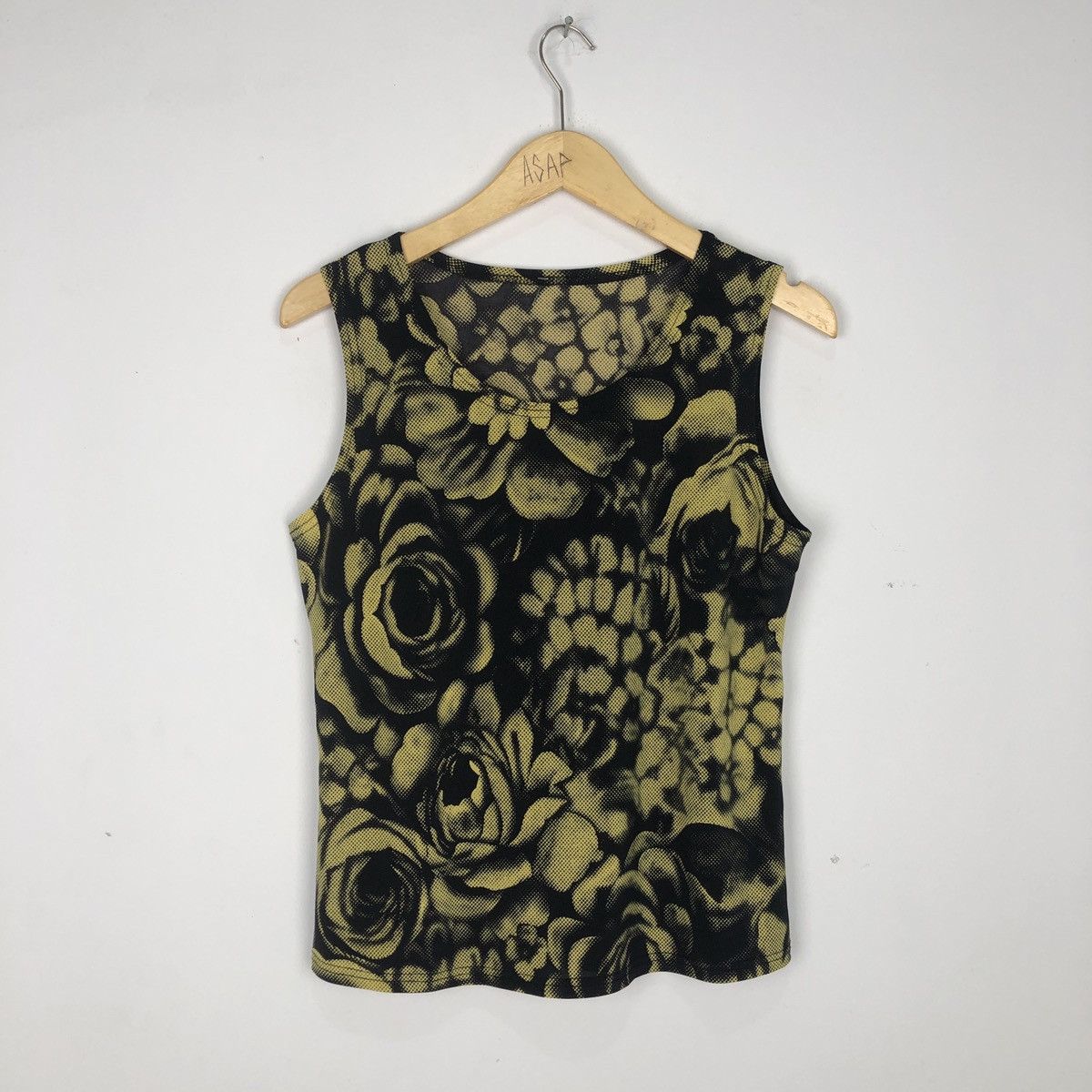 Y2K Yellow Flower Tank Top