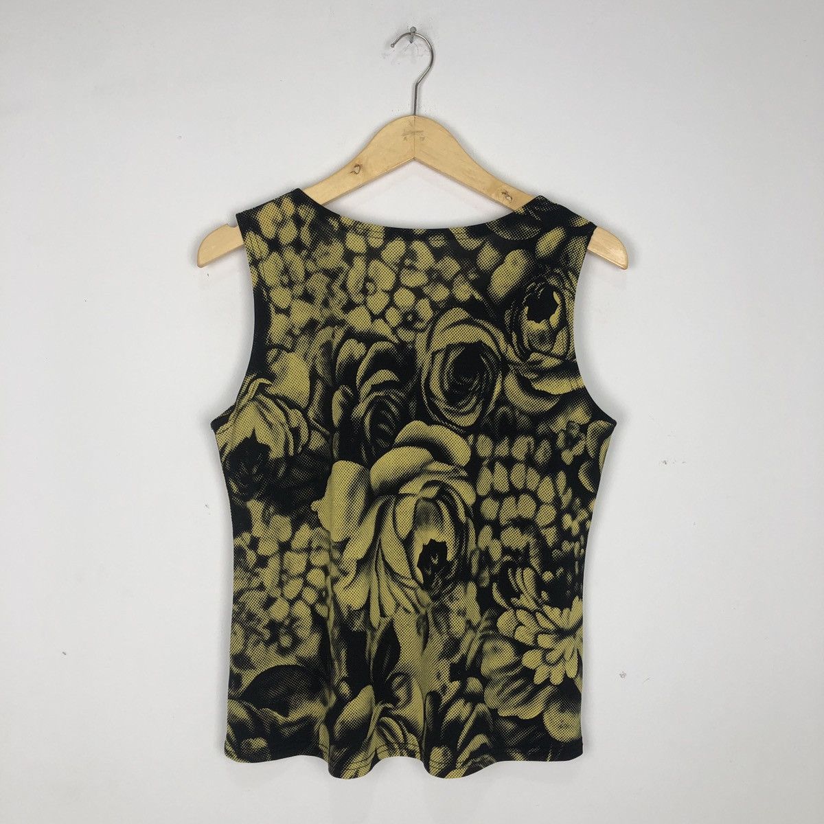 Y2K Yellow Flower Tank Top