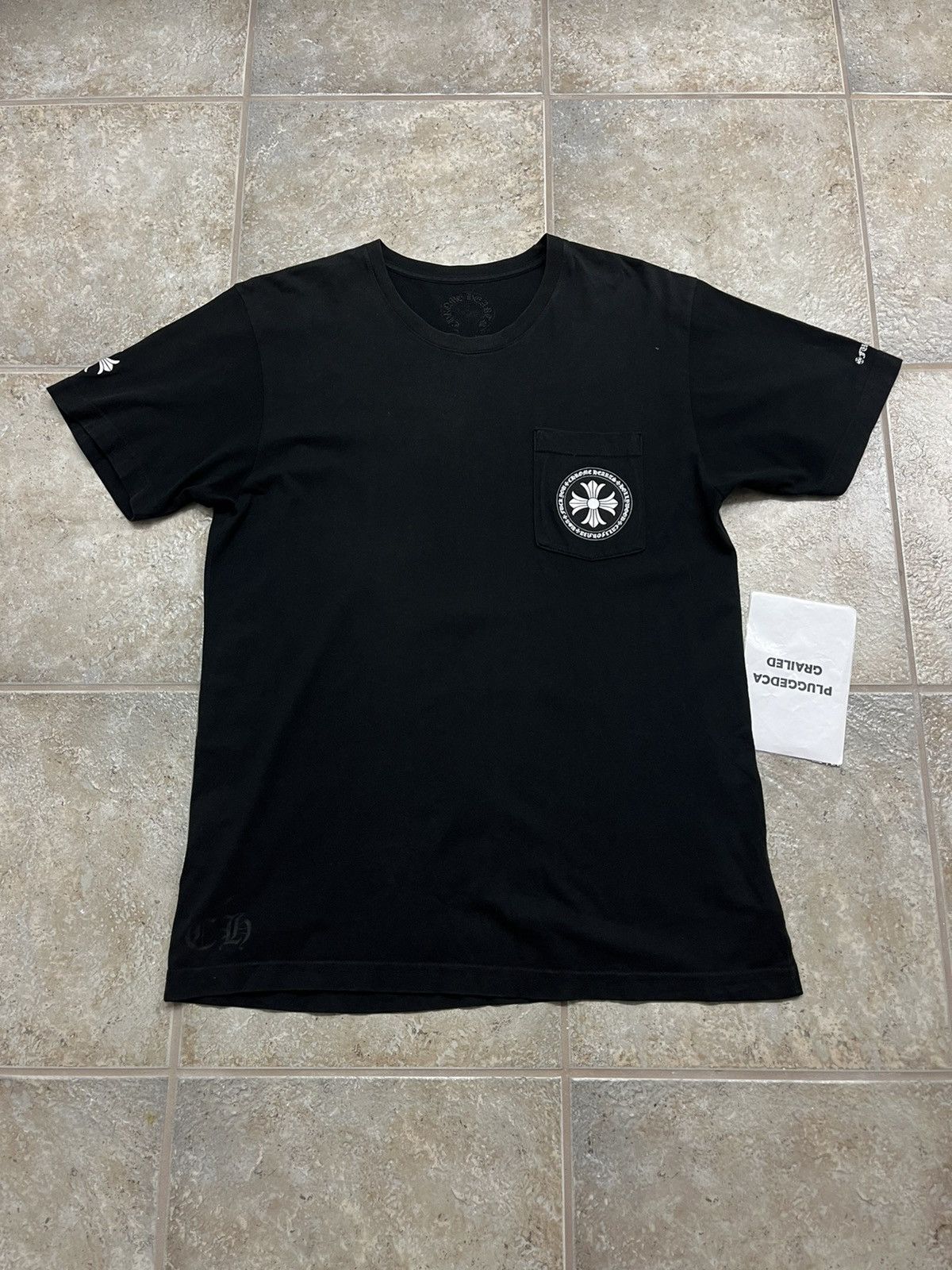 Chrome Hearts Chrome Hearts Plus Crosses Tee Black/White | Grailed