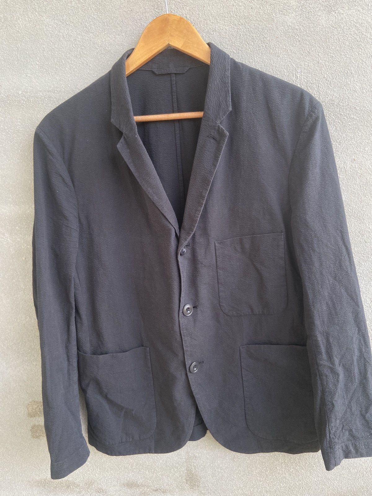 Japanese Brand Uniqlo and Lemaire Button Up Worker Blazer Jacket Size US M / EU 48-50 / 2 - 4 Thumbnail
