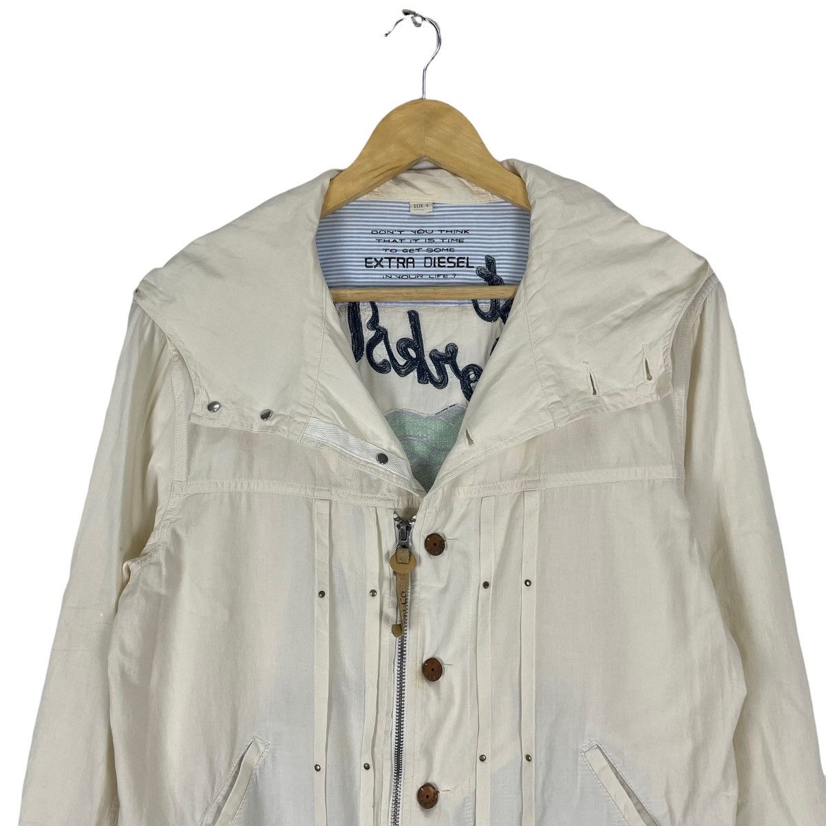 Diesel ❄️DIESEL BULLDOG WEST WORKSVILLE HOODIE ZIPPER JACKET Size US L / EU 52-54 / 3 - 3 Thumbnail