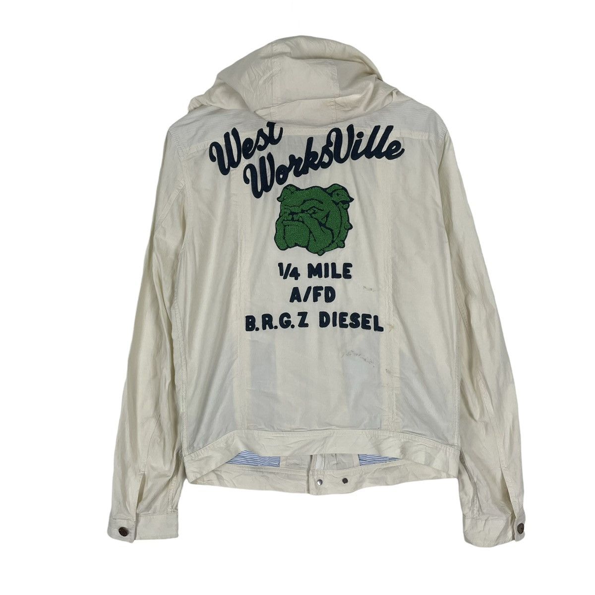 Diesel ❄️DIESEL BULLDOG WEST WORKSVILLE HOODIE ZIPPER JACKET Size US L / EU 52-54 / 3 - 1 Thumbnail