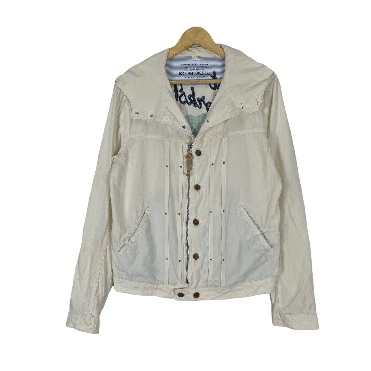 Diesel ❄️DIESEL BULLDOG WEST WORKSVILLE HOODIE ZIPPER JACKET Size US L / EU 52-54 / 3 - 2 Thumbnail