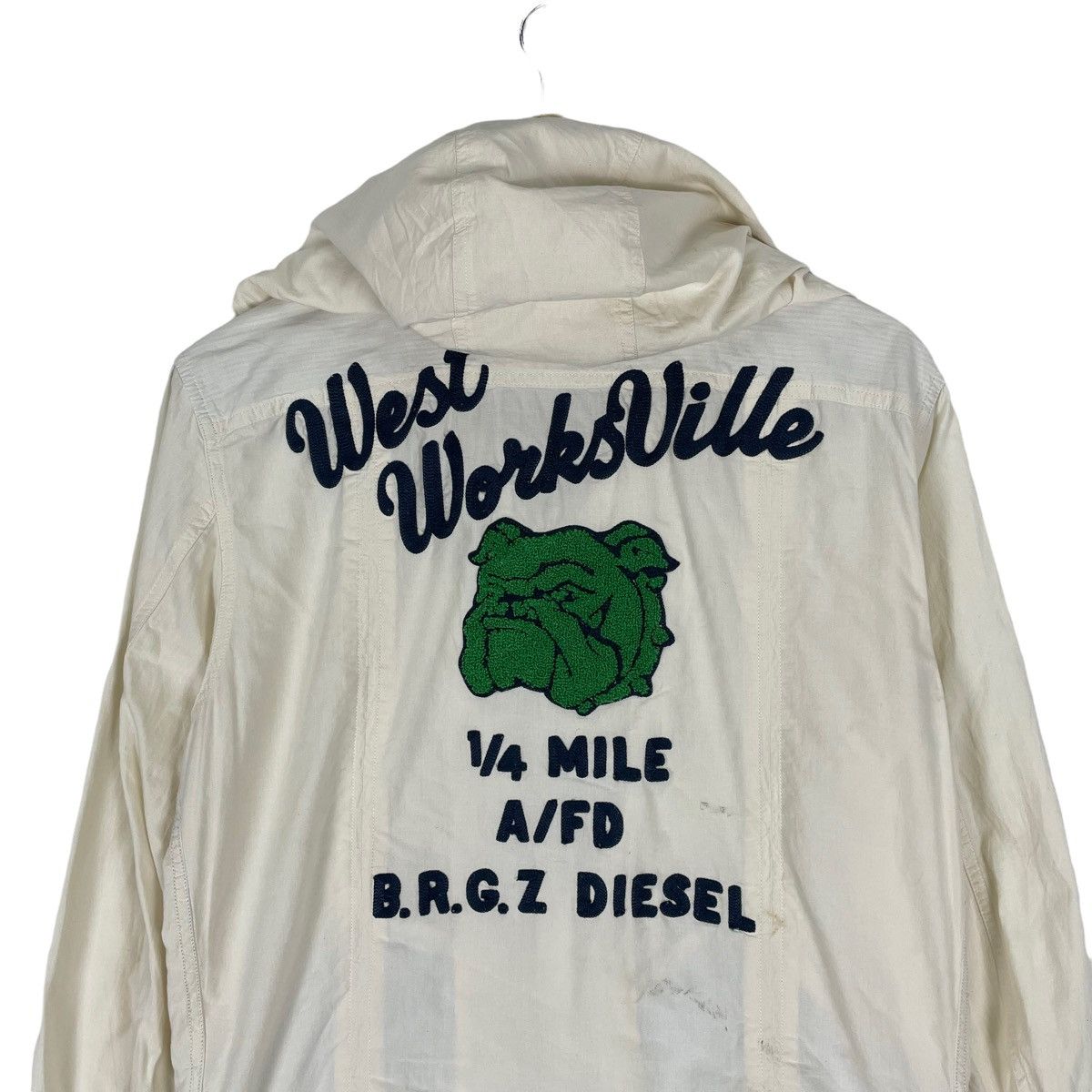 Diesel ❄️DIESEL BULLDOG WEST WORKSVILLE HOODIE ZIPPER JACKET Size US L / EU 52-54 / 3 - 5 Thumbnail