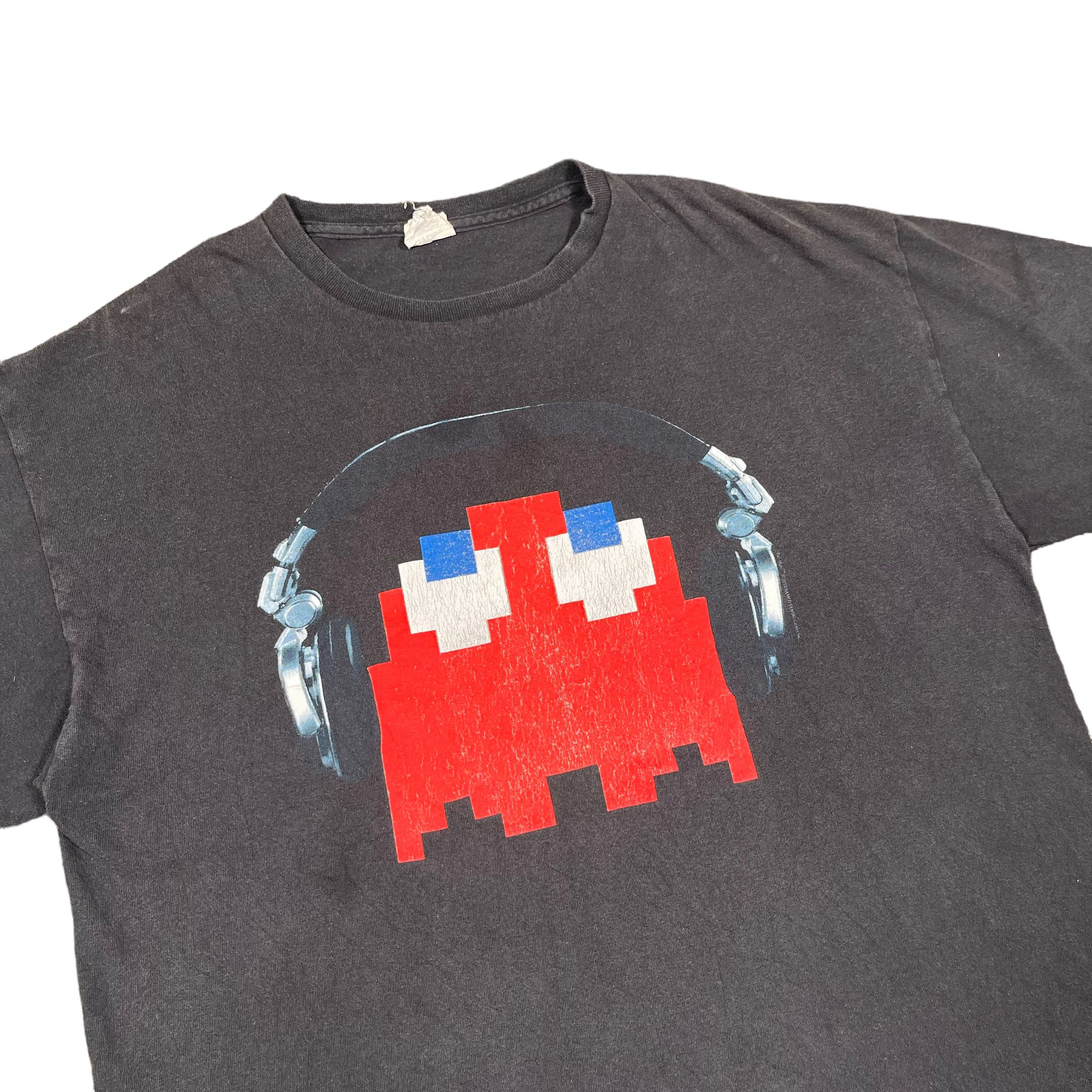 Anime × Vintage Pac Man Headphones Graphic Namco Video Game Tee Size US XL / EU 56 / 4 - 2 Thumbnail