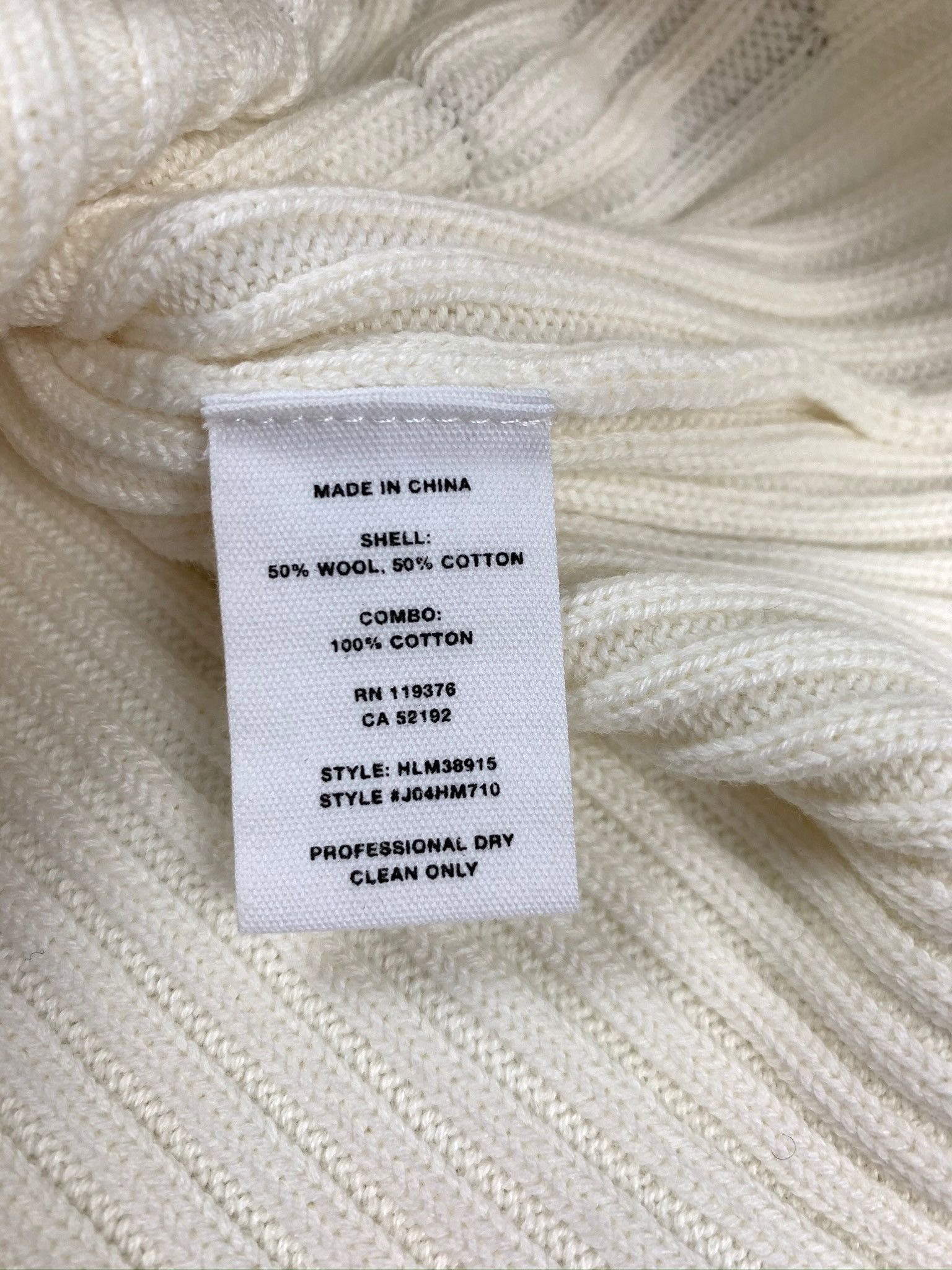 Helmut Lang 🔥[SALE]🔥 Helmut Lang White Wool Rib Crewneck Sweater Size US XS / EU 42 / 0 - 14 Thumbnail