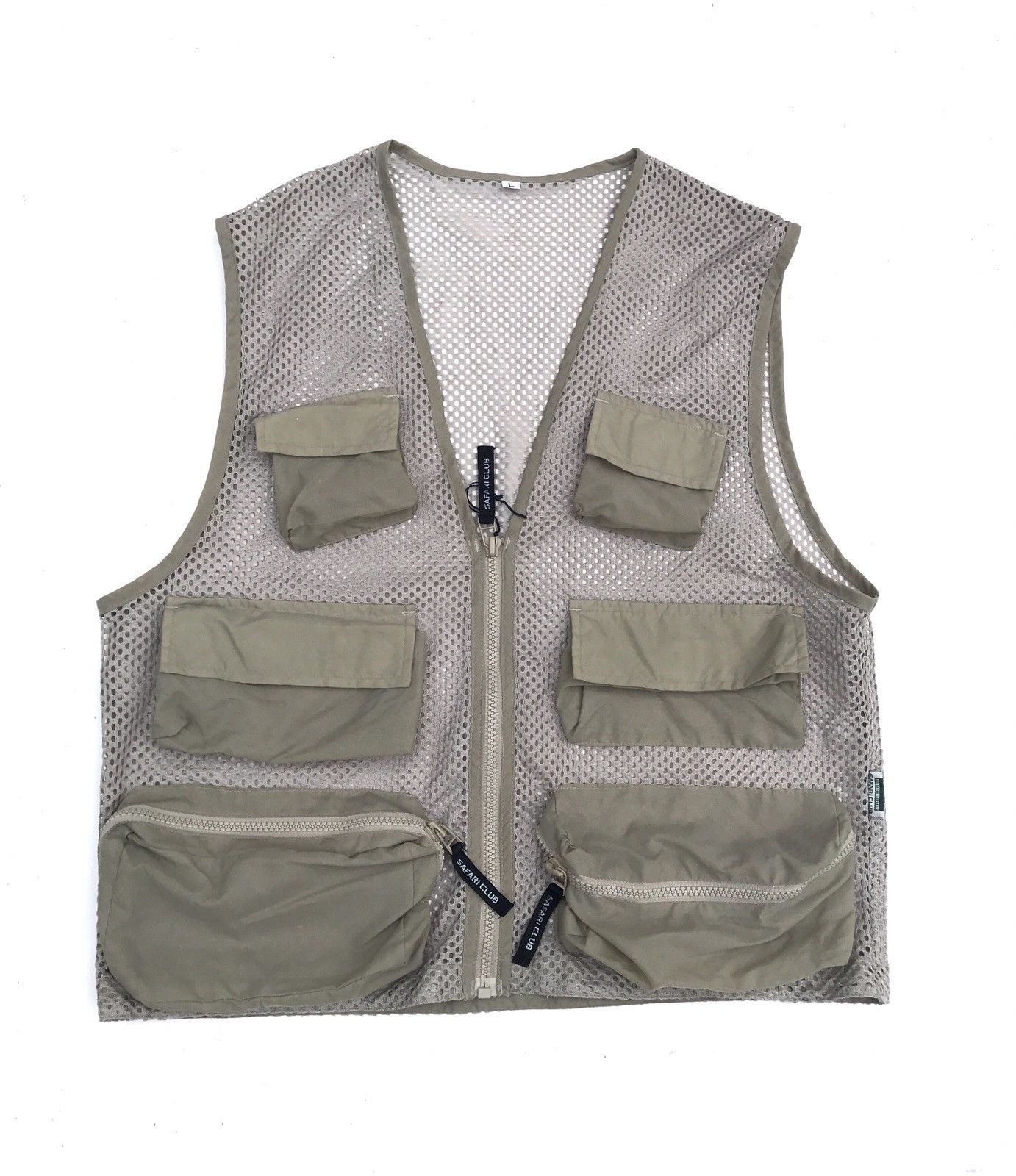 image of Utility Tactical Parachute Multipocket Vest in Grey, Men's (Size Small)