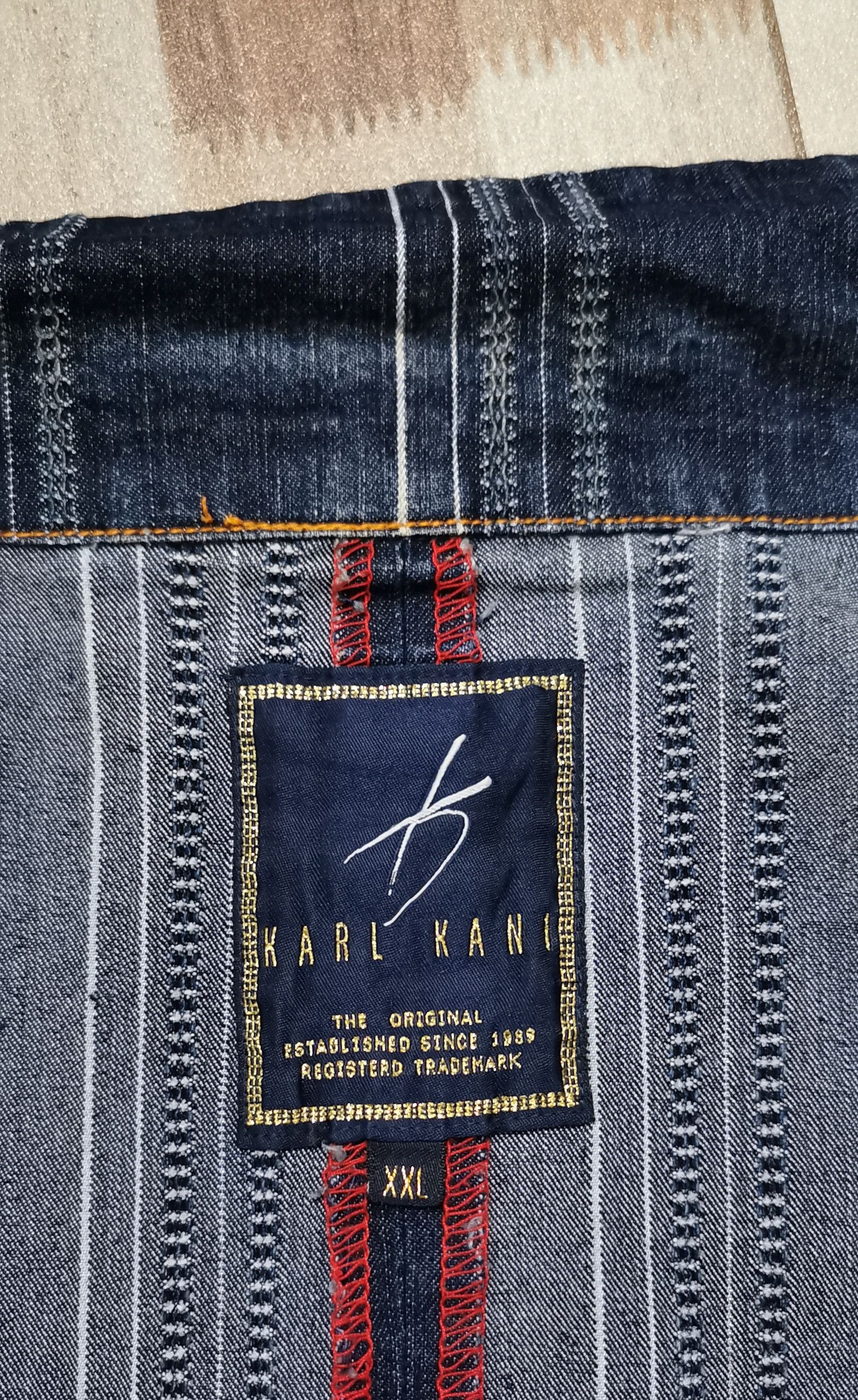 Flannel Karl Kani Denim Blazer Jacket Size US M / EU 48-50 / 2 - 6 Thumbnail