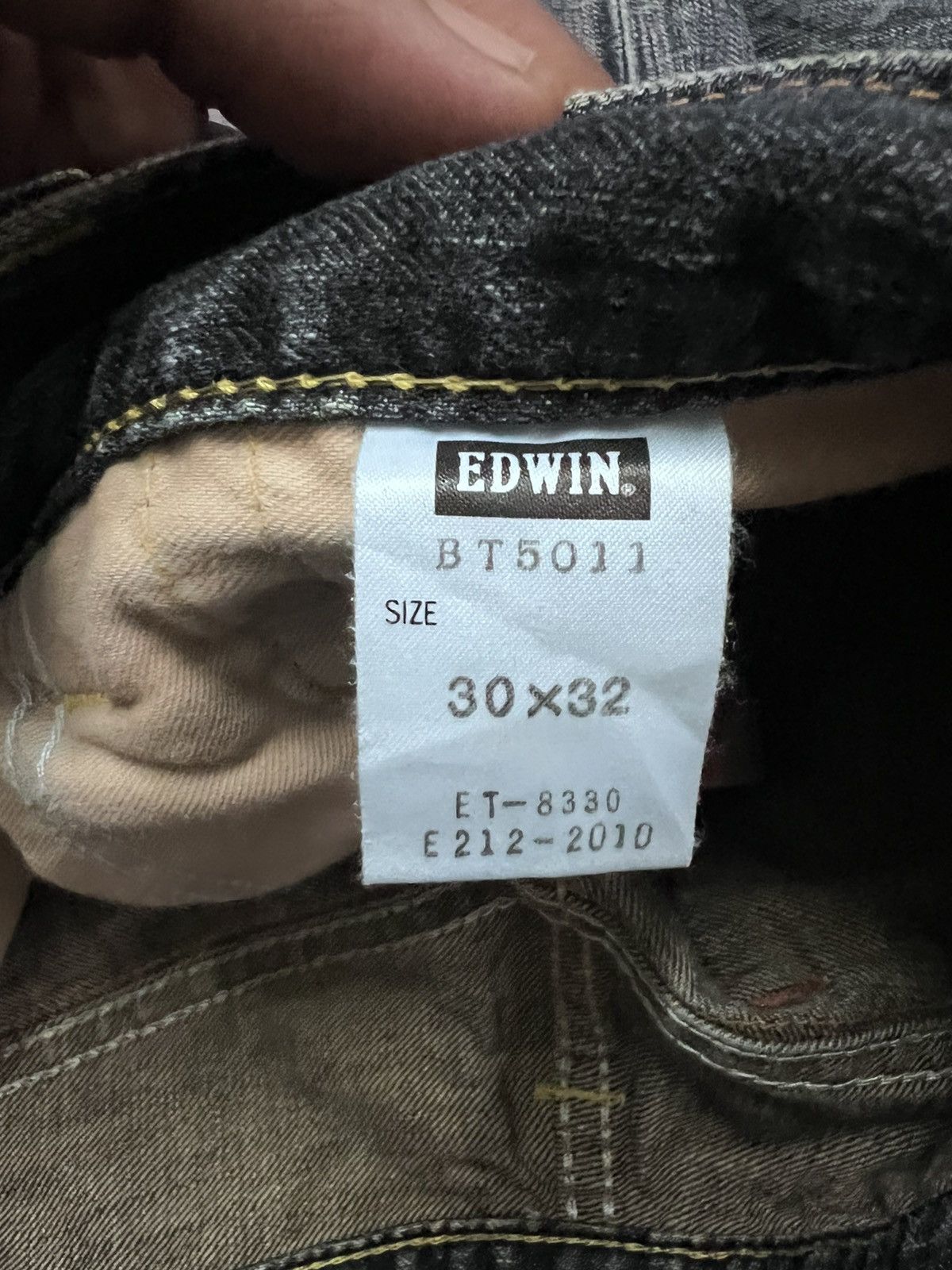 Japanese Brand BAGGY💥EDWIN 503 BLUE TRIP DISTRESSED DENIM PANT Size US 29 - 8 Thumbnail
