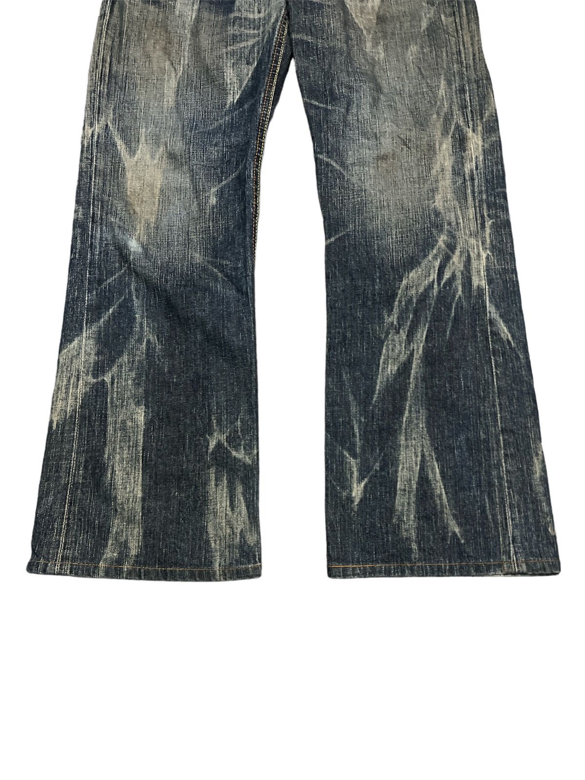Japanese Brand BAGGY💥EDWIN 503 BLUE TRIP DISTRESSED DENIM PANT Size US 29 - 4 Thumbnail